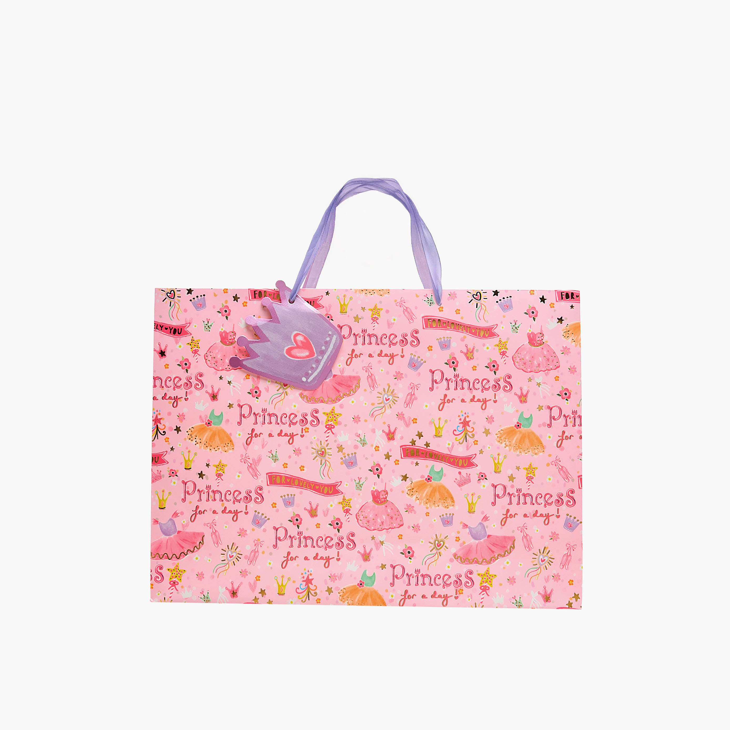 Princess Print Paper Gift Bag - Large-household-giftingaccessories-giftings-image-1