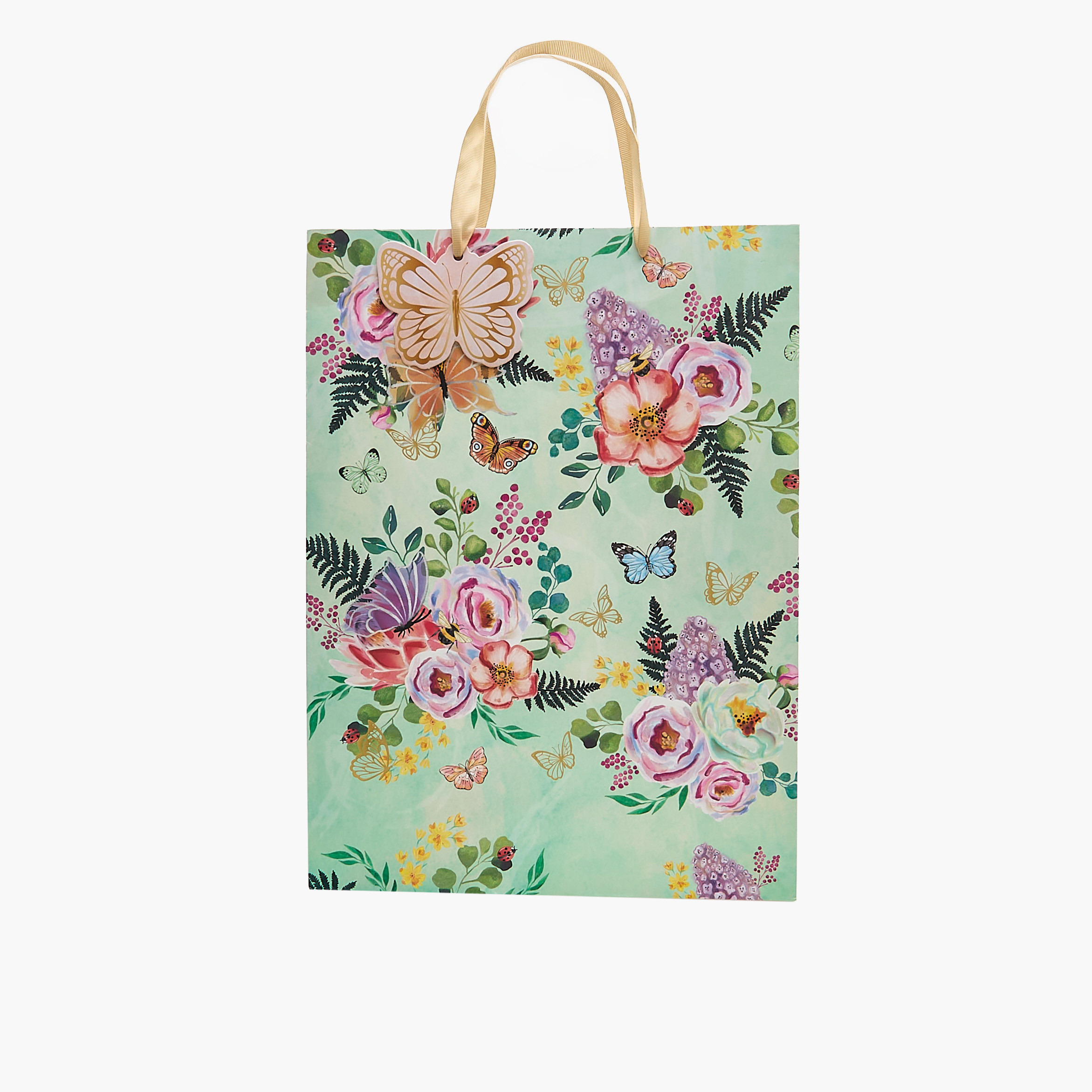 Floral Print Paper Gift Bag - Extra Large-household-giftingaccessories-giftings-image-1