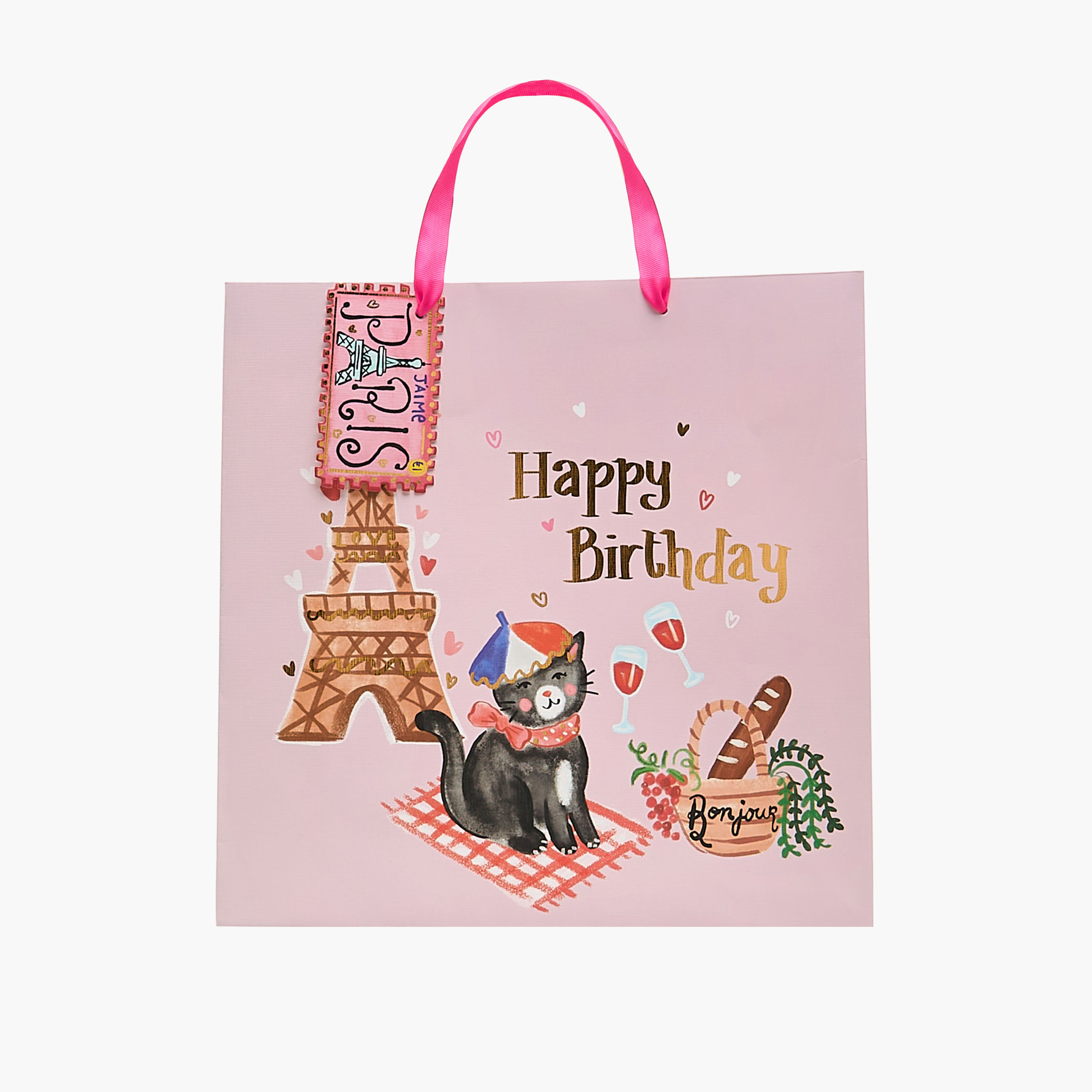 Happy Birthday Print Paper Gift Bag - Extra Large-household-giftingaccessories-giftings-image-1