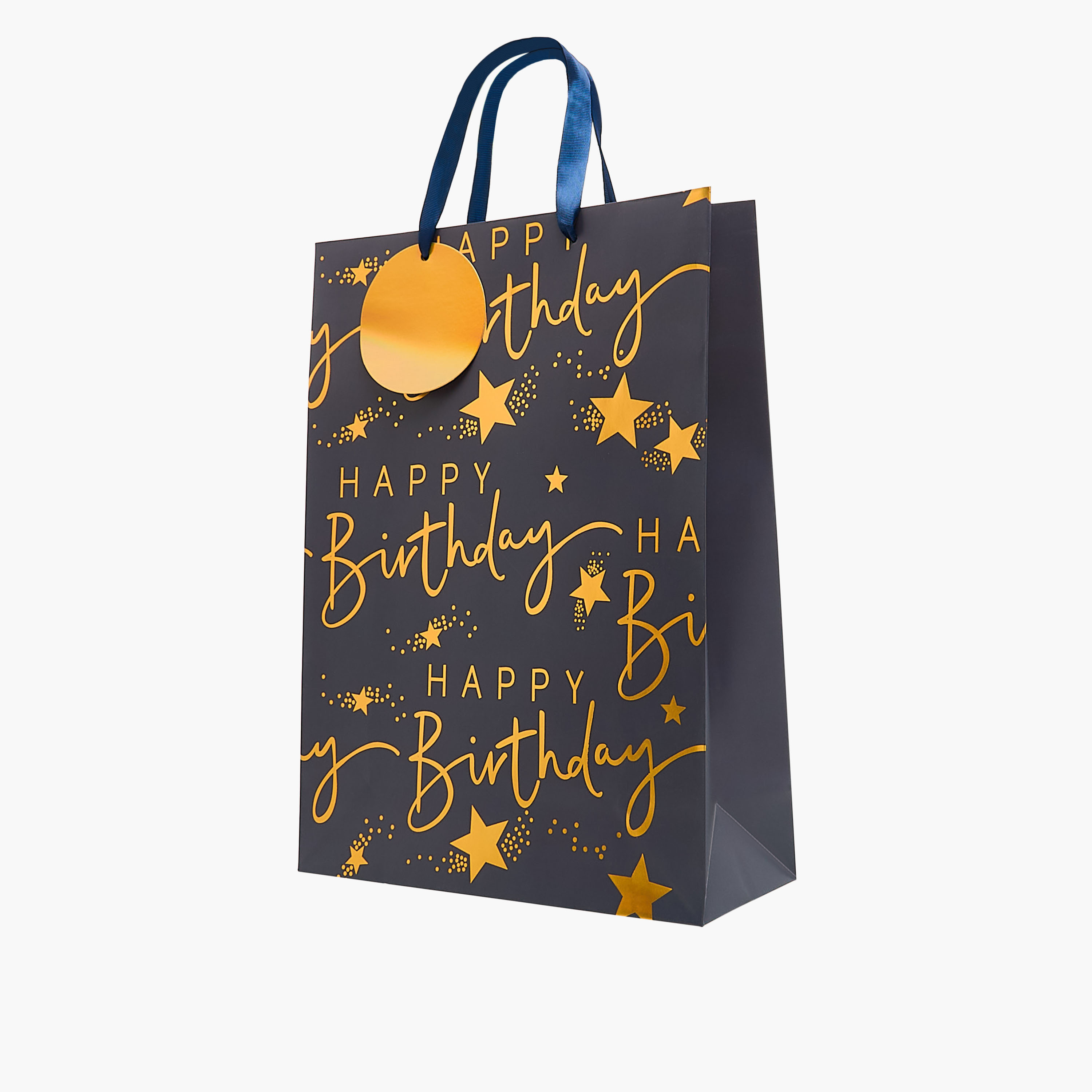Happy Birthday Print Paper Gift Bag - Large-household-giftingaccessories-giftings-image-2