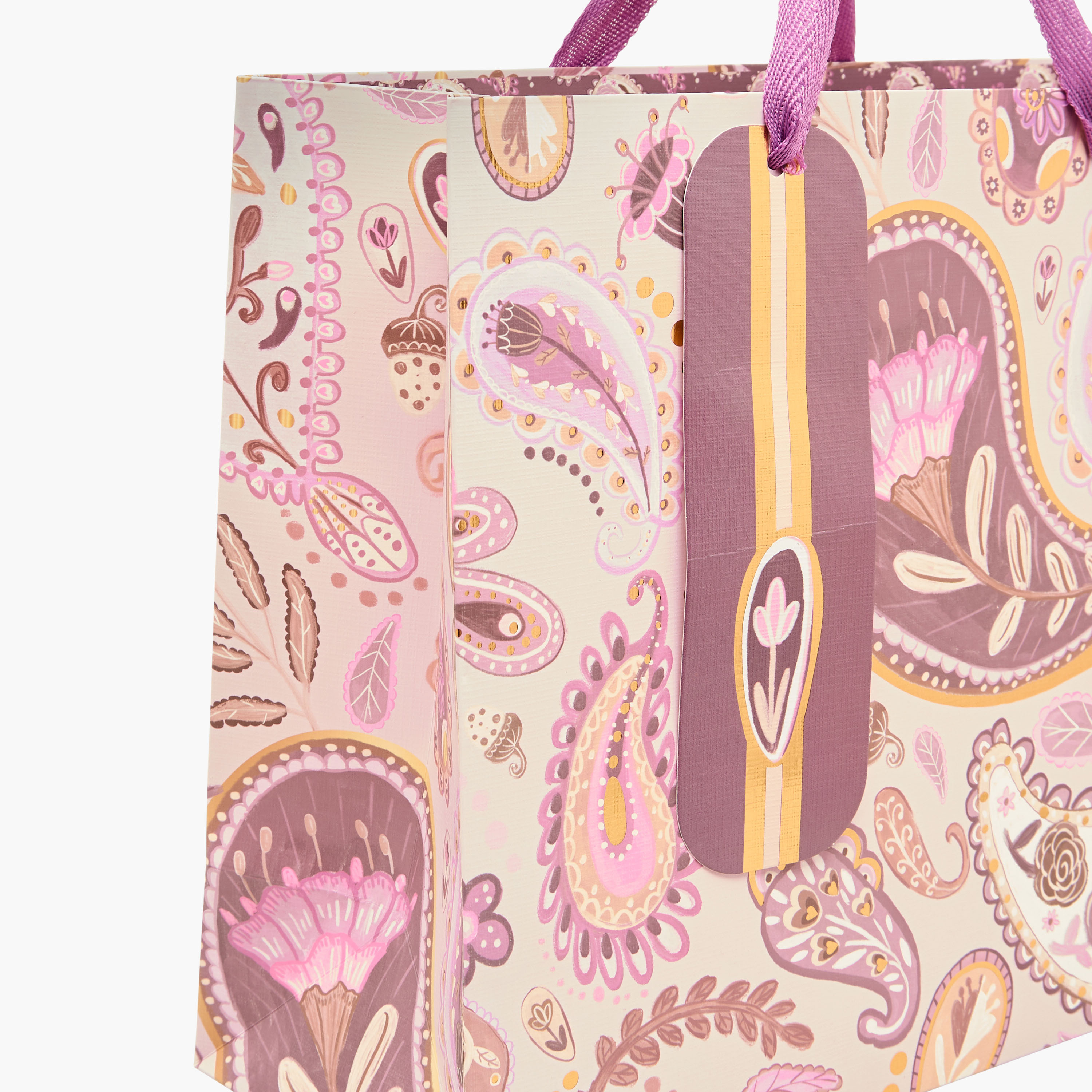 Paisley Print Paper Gift Bag - Large-household-giftingaccessories-giftings-image-3