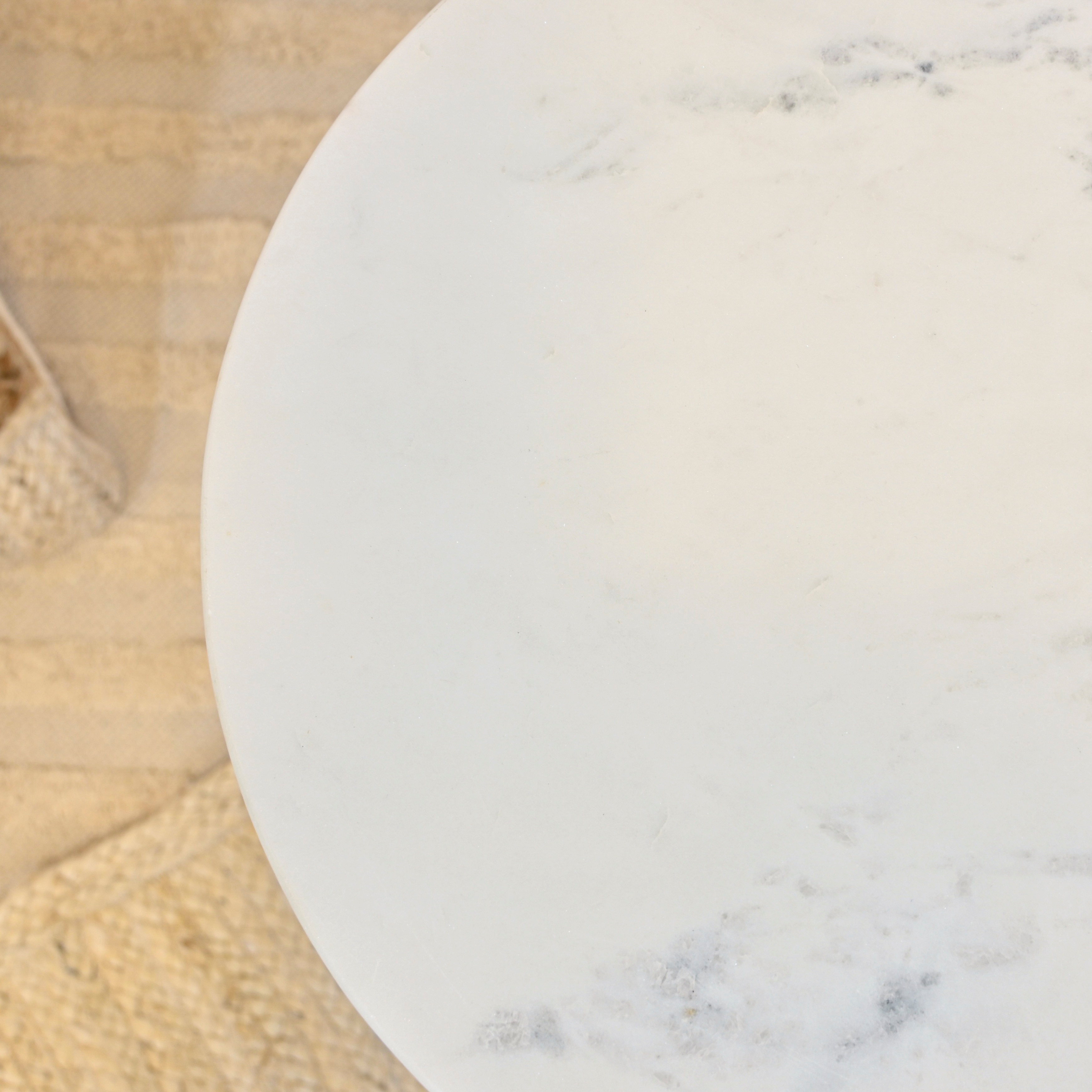 Crafted by Lifestyle Round Marble Accent Table-household-dining-tablelinen-napkinsandaccessories-image-5