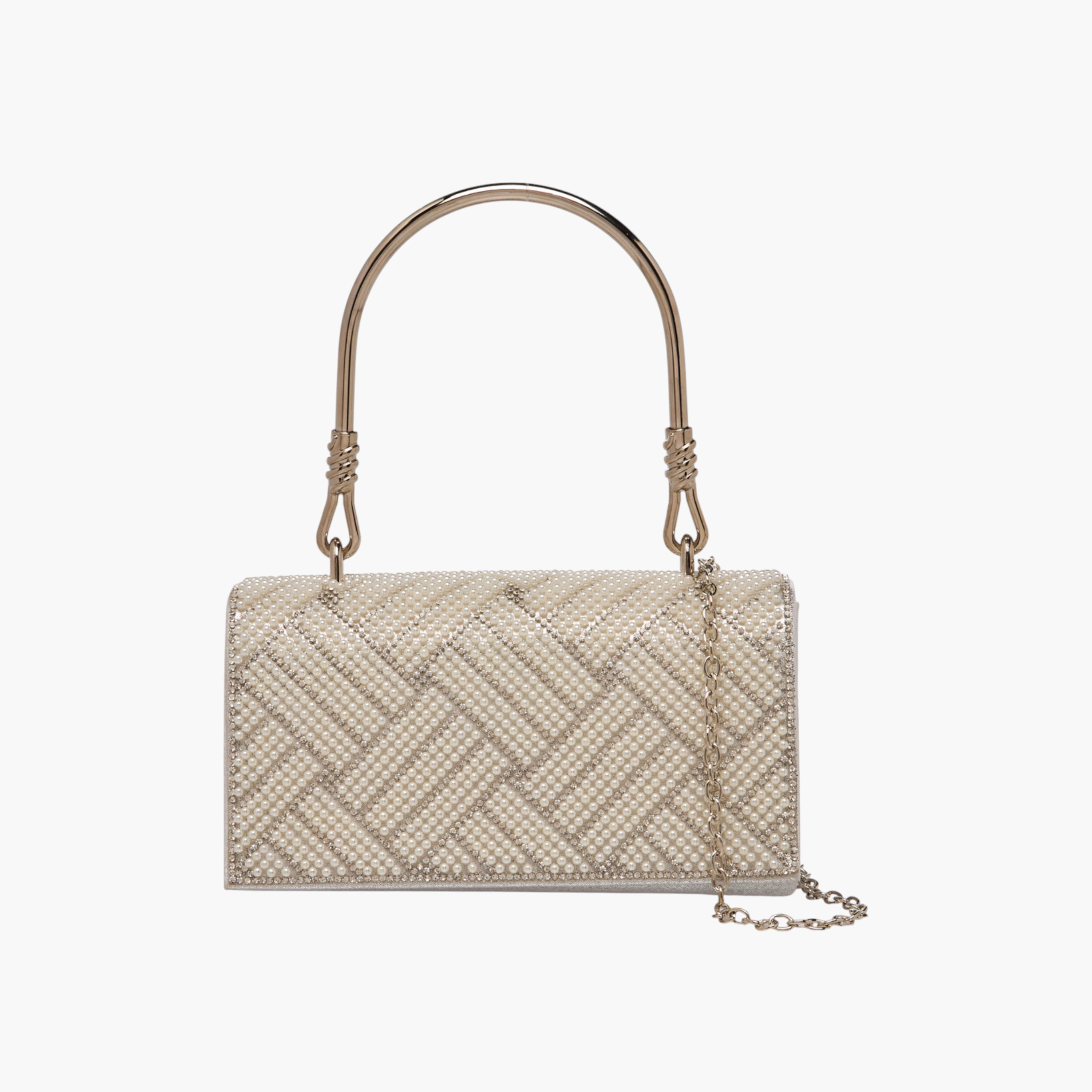 شنطة كلاتش مزينة بالخرز بمقبض يان من ساشا-women-bagsandwallets-handbags-image-1
