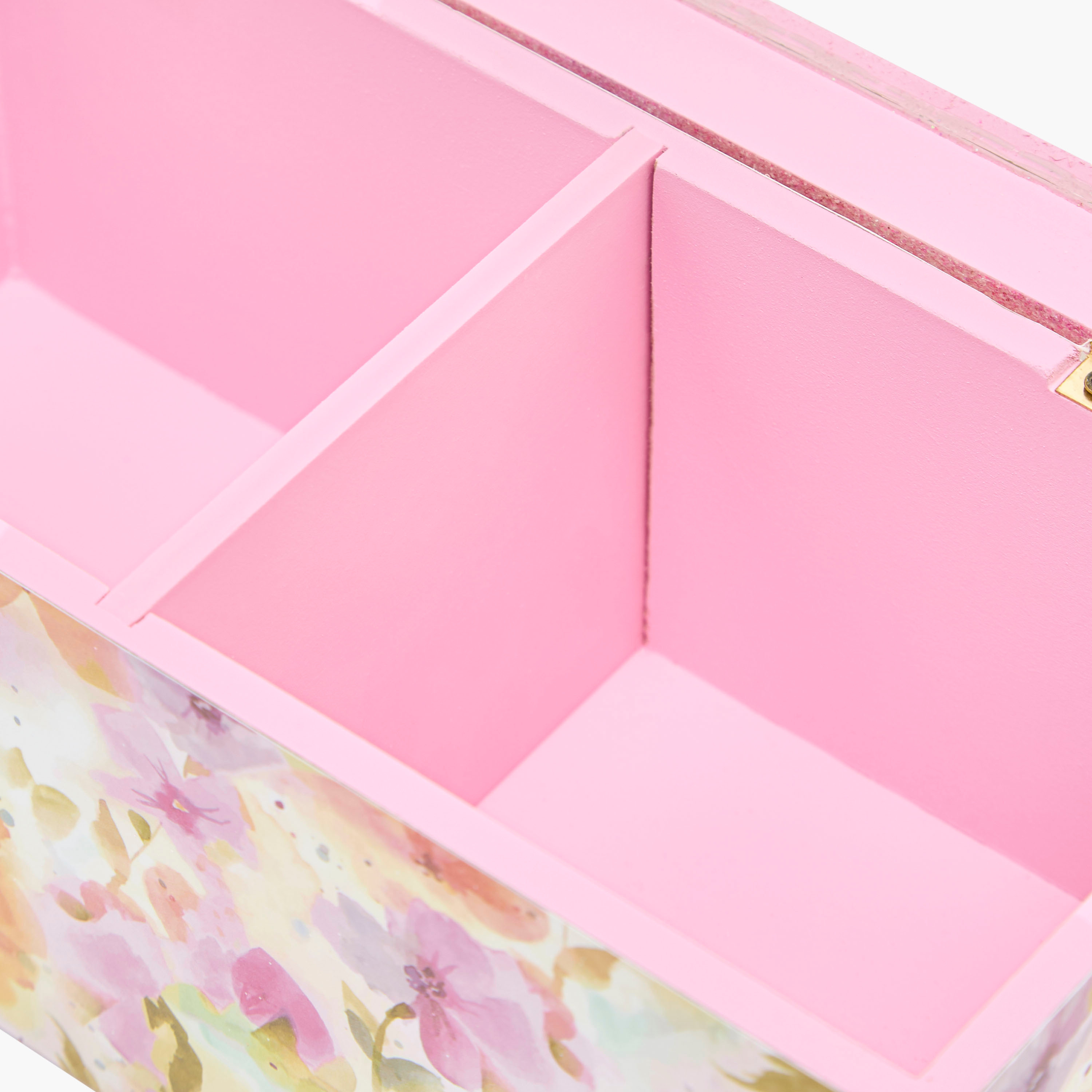 2-Compartment Jewellery Organizer Floral Print  - 22x10x10 cms-women-watchesandjewellery-jewellery-storage-image-7