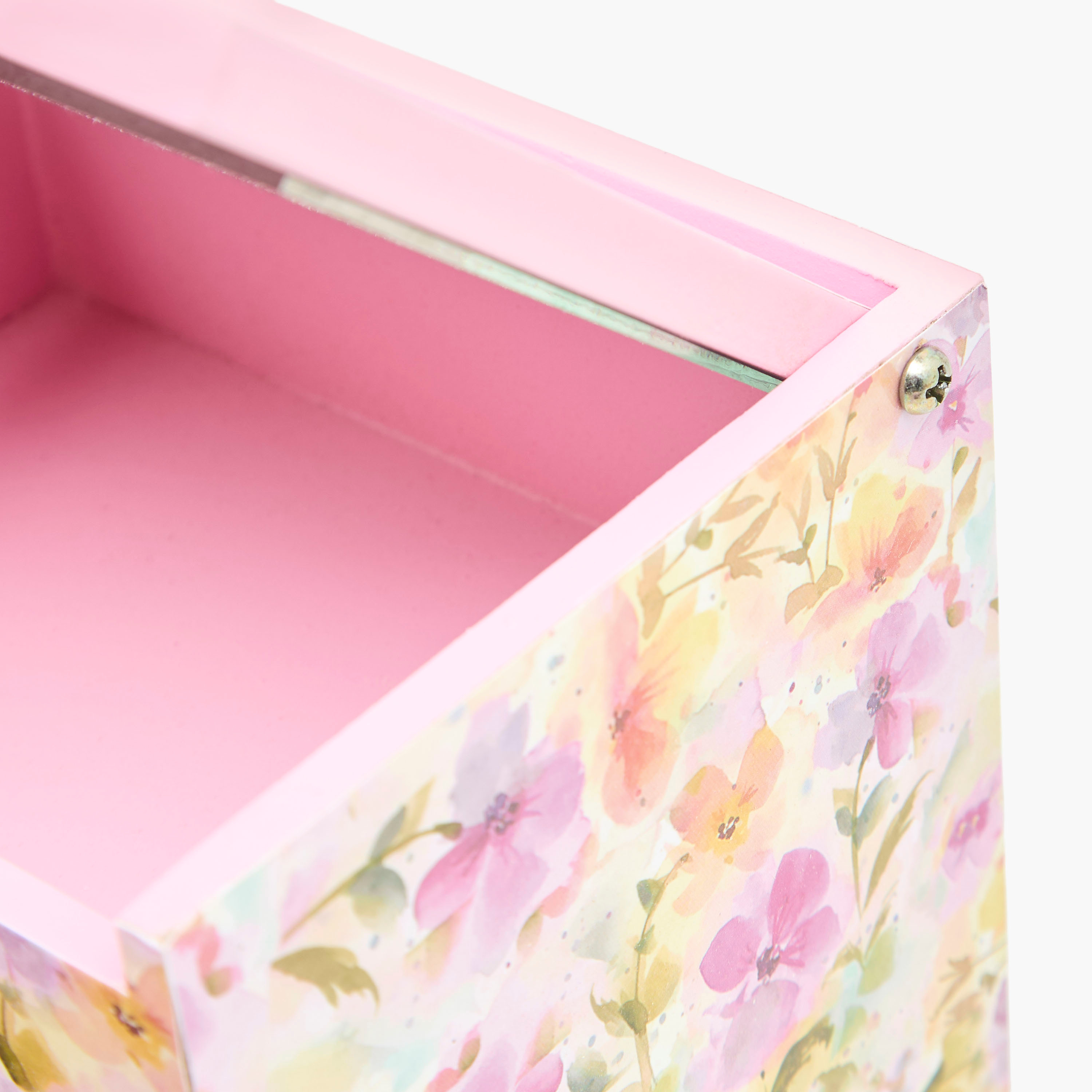 Floral Butterfly Print Jewellery Organizer - 14x13x13 cms-women-watchesandjewellery-jewellery-storage-image-6
