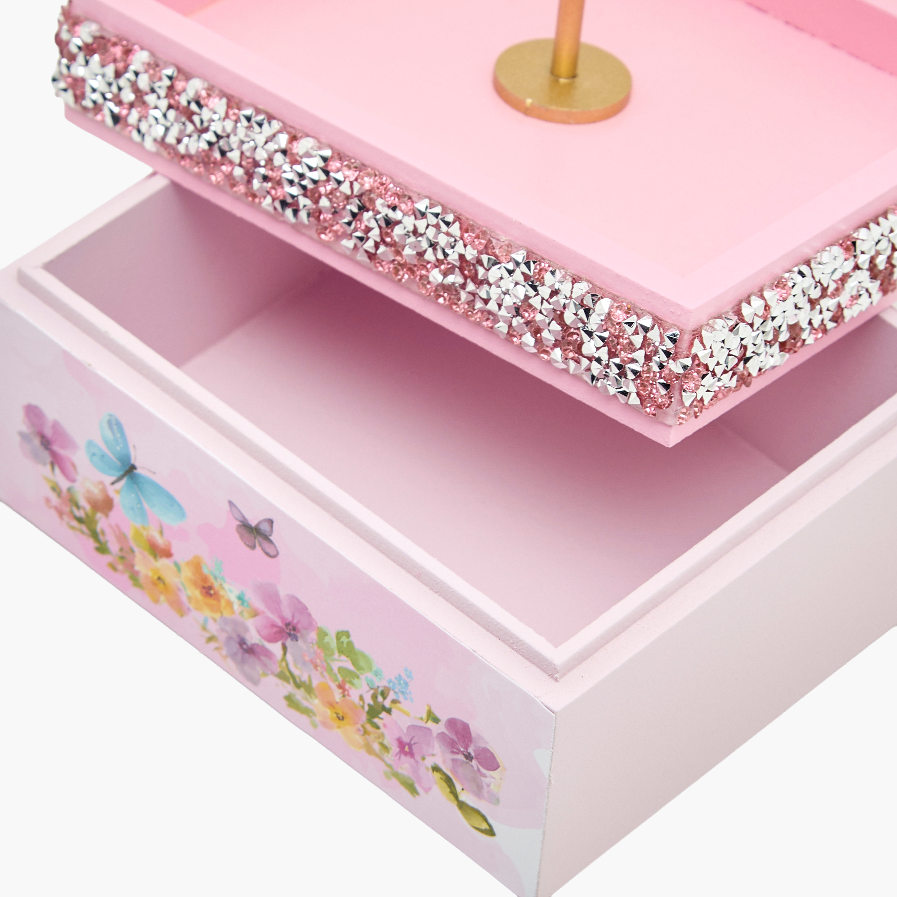 Butterfly Theme Jewellery Organizer - 14x10x20 cms-women-watchesandjewellery-jewellery-storage-image-5
