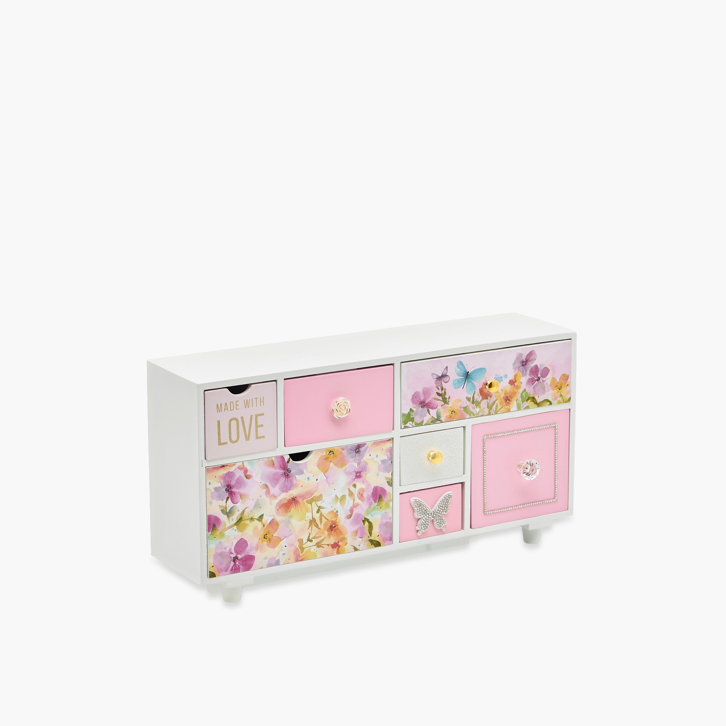 Butterfly Theme Jewellery Cabinet - 39x10x20 cms-women-watchesandjewellery-jewellery-storage-image-1