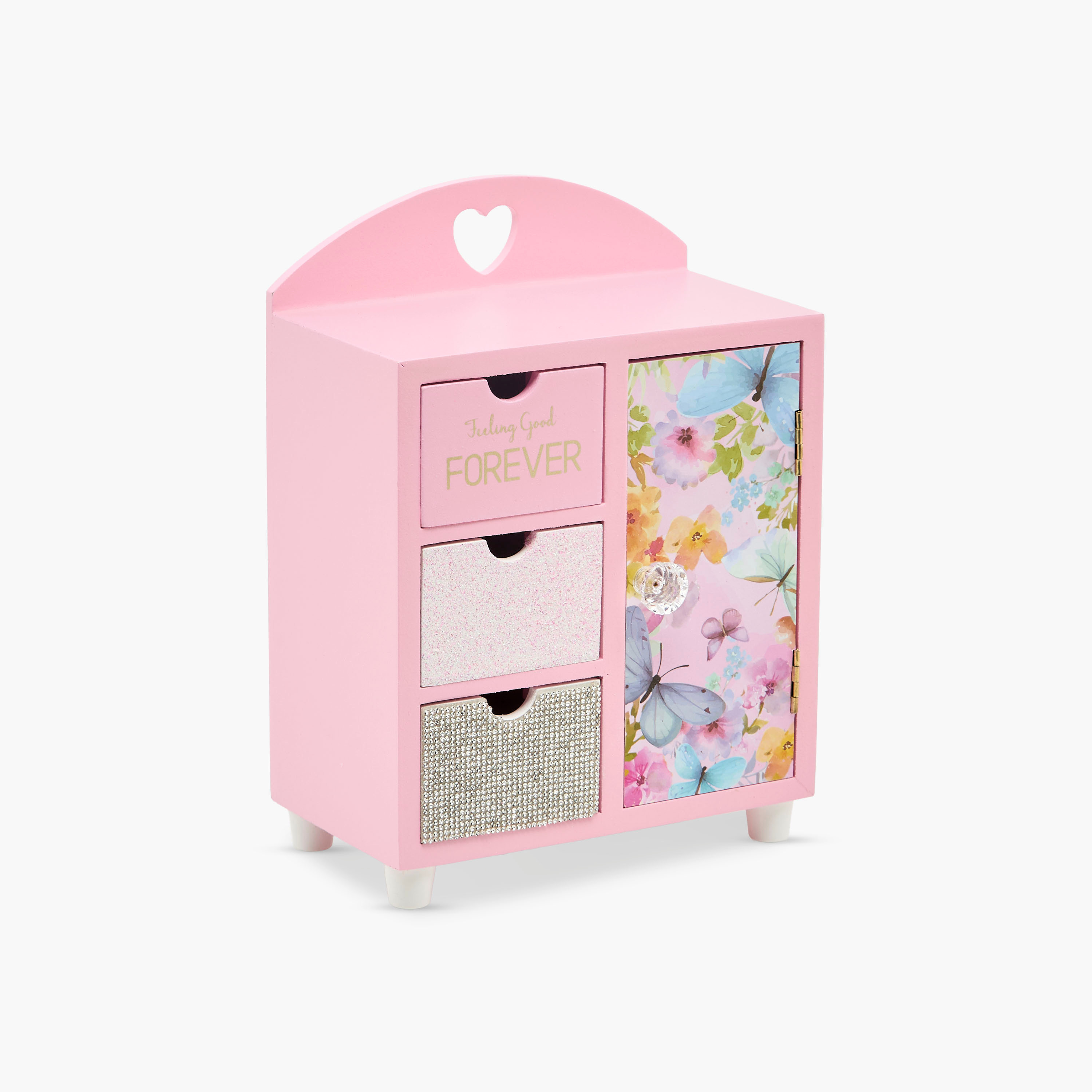 Butterfly Theme Jewellery Cabinet - 18x10x25 cms-women-watchesandjewellery-jewellery-storage-image-1