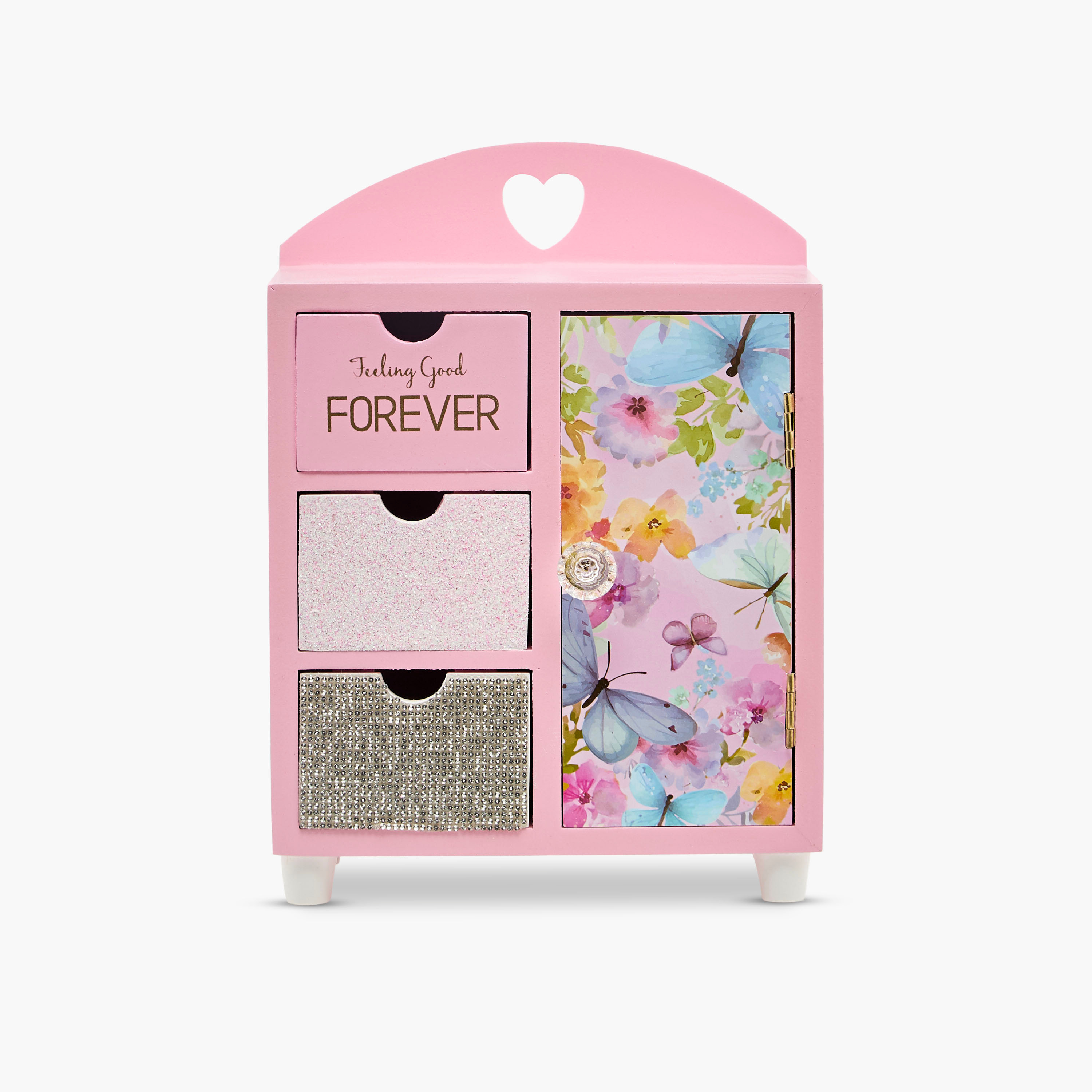 Butterfly Theme Jewellery Cabinet - 18x10x25 cms-women-watchesandjewellery-jewellery-storage-image-2