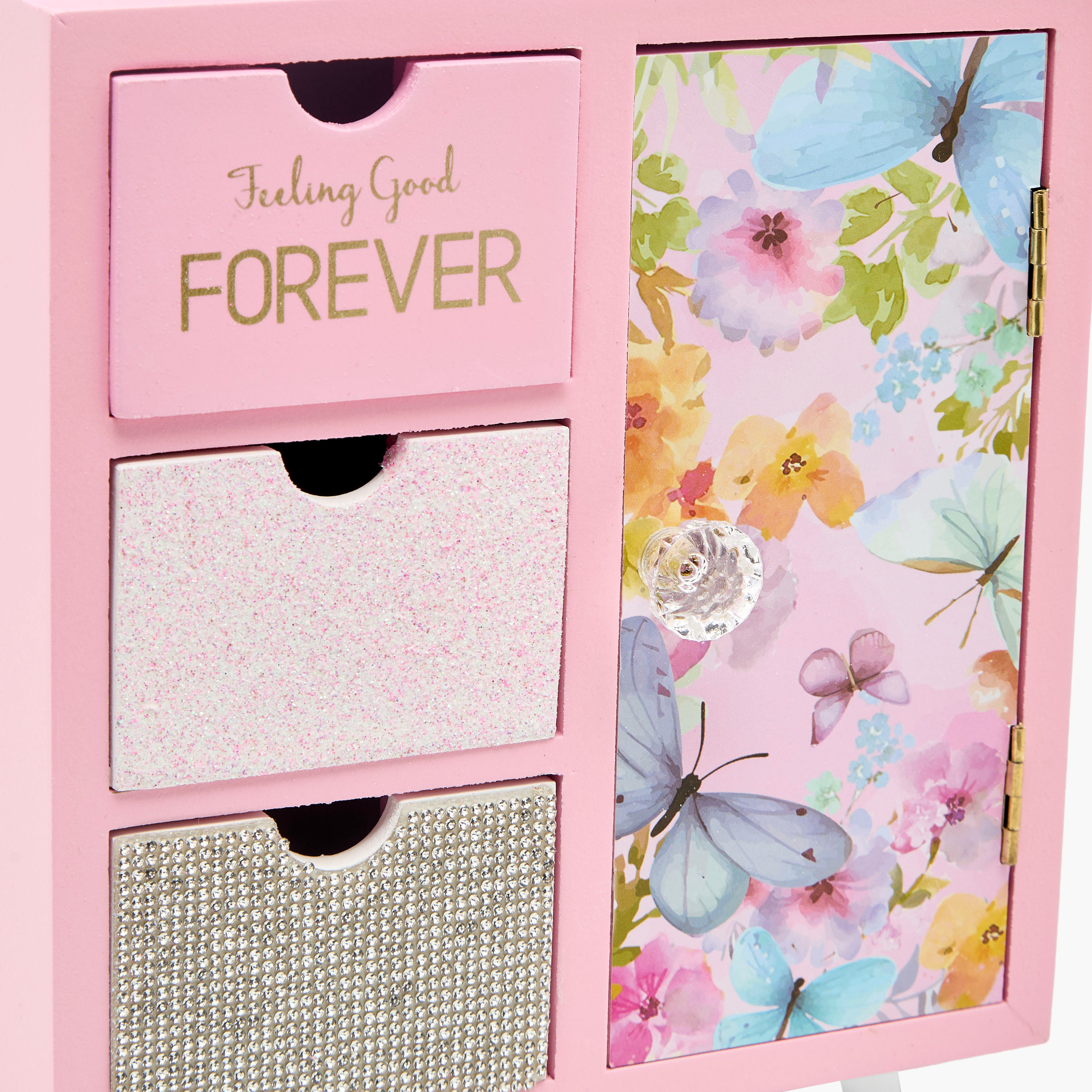 Butterfly Theme Jewellery Cabinet - 18x10x25 cms-women-watchesandjewellery-jewellery-storage-image-4