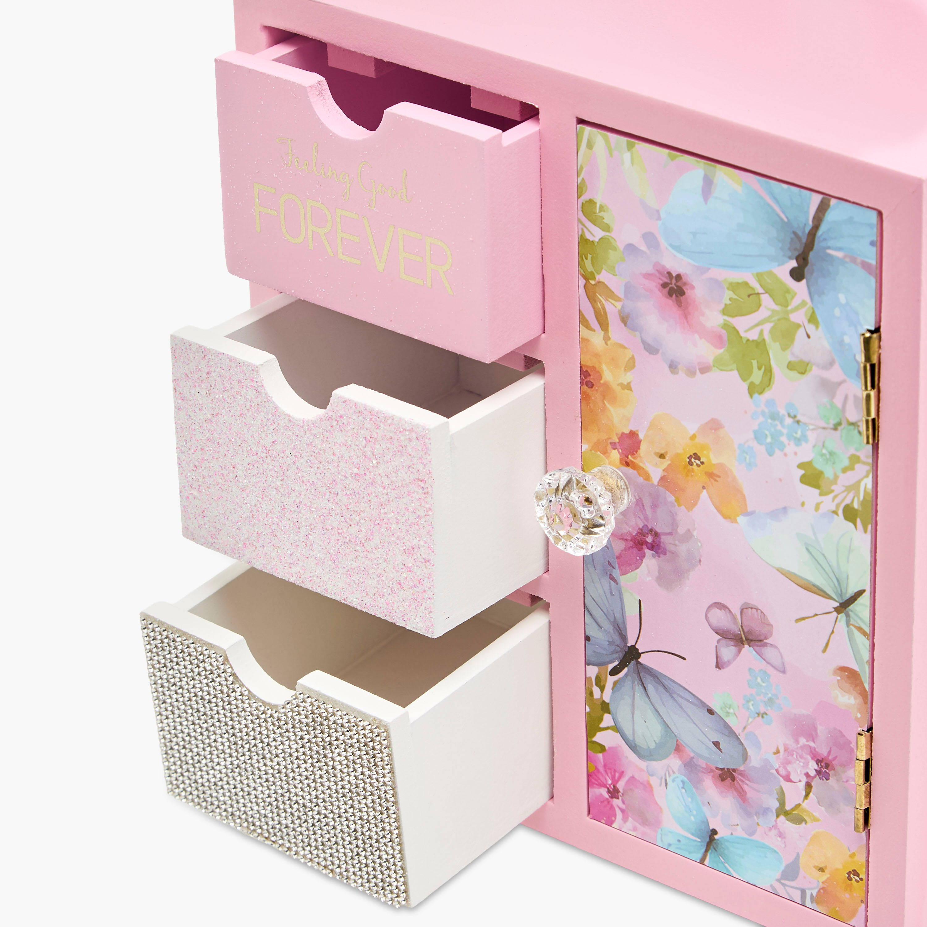 Butterfly Theme Jewellery Cabinet - 18x10x25 cms-women-watchesandjewellery-jewellery-storage-image-5