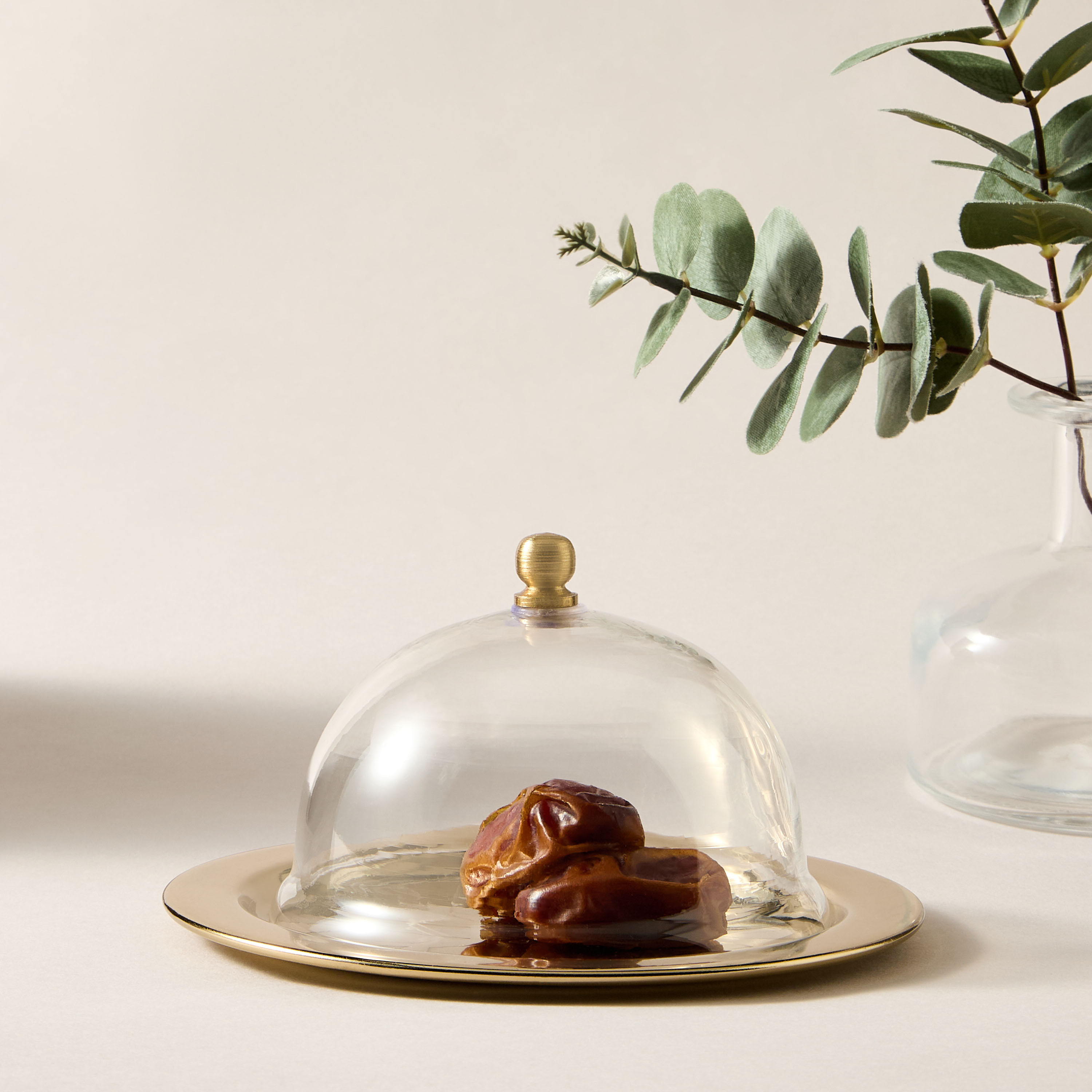 Geometric Engraved Date Bowl with Glass Lid - 16x16 cms-household-decor-decorativeobjectsandsculptures-image-2