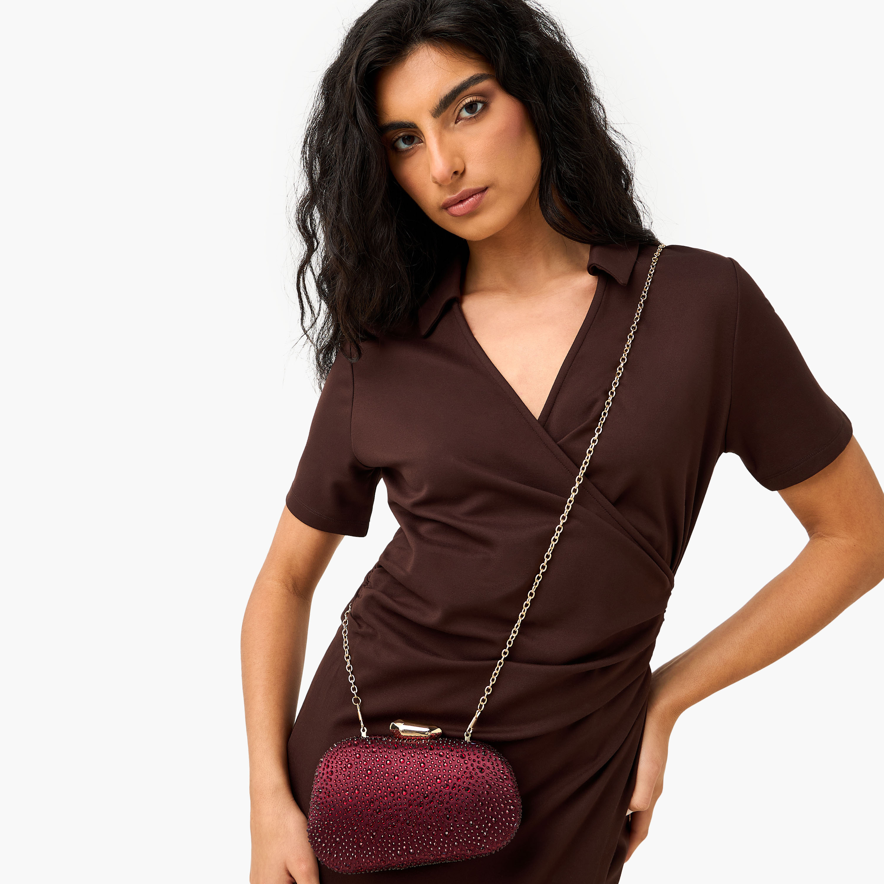 شنطة كلاتش مزينة بحزام سلسلة من ساشا-women-bagsandwallets-handbags-image-8