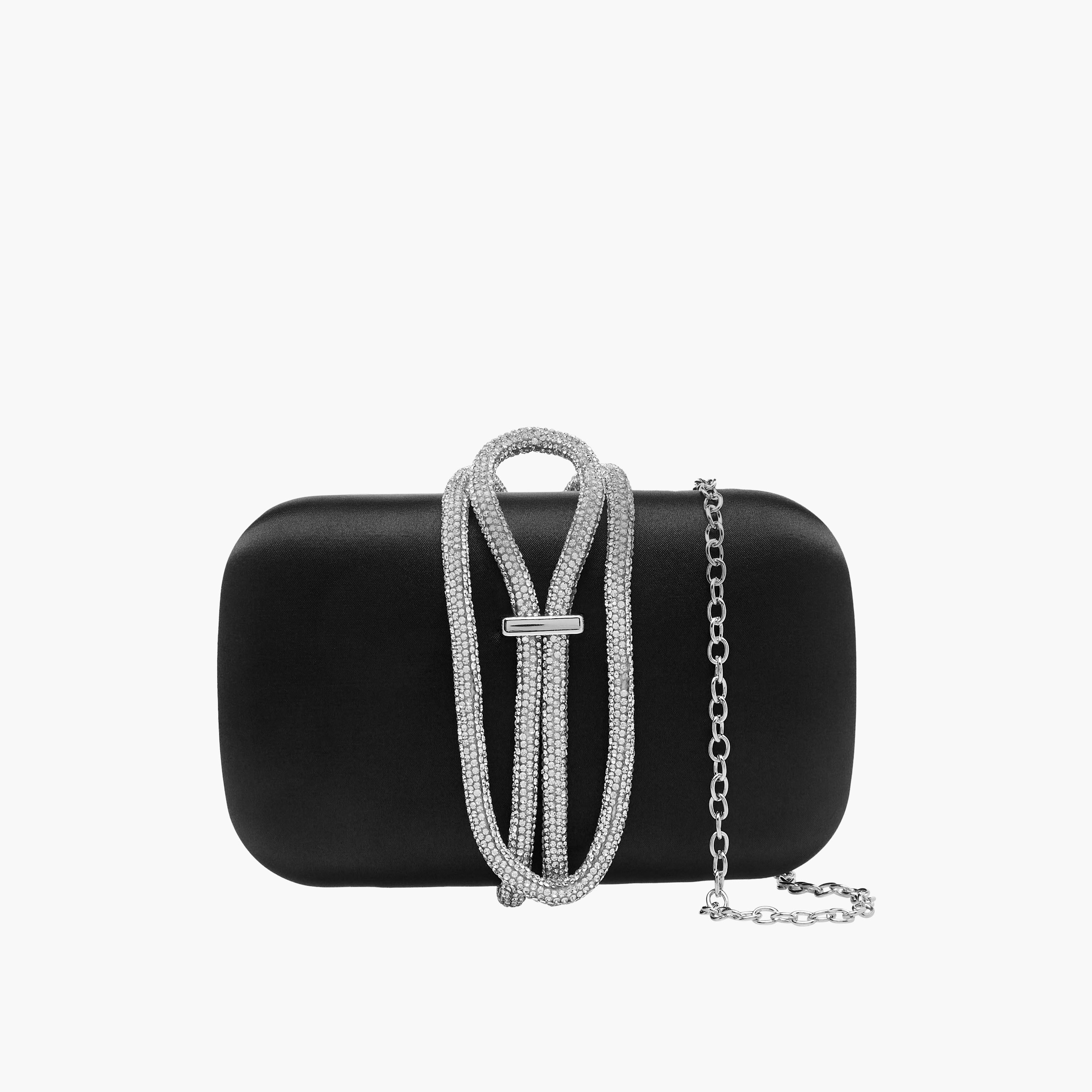 Sasha Embellished Clutch with Chain Strap-women-bagsandwallets-handbags-image-1