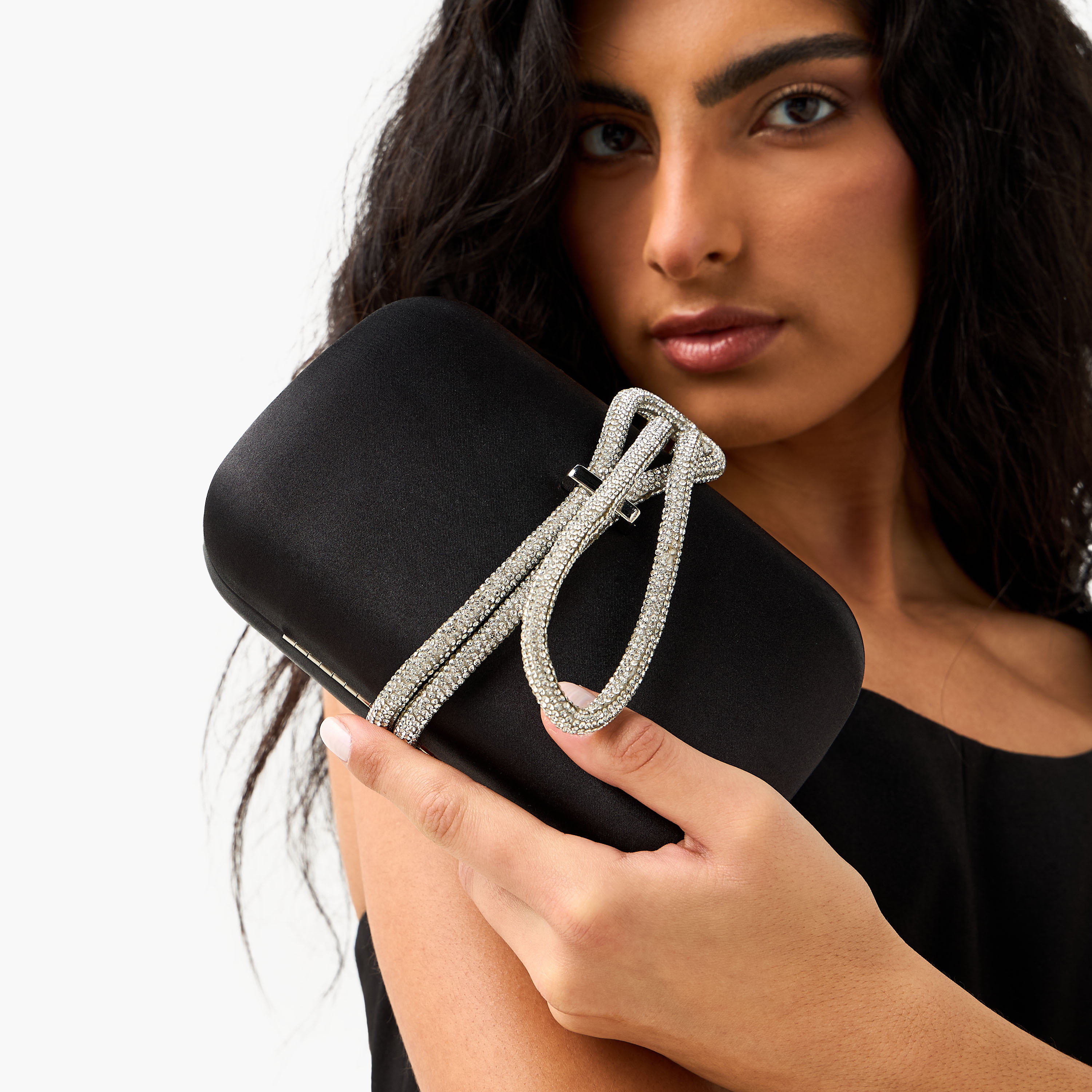 Sasha Embellished Clutch with Chain Strap-women-bagsandwallets-handbags-image-2