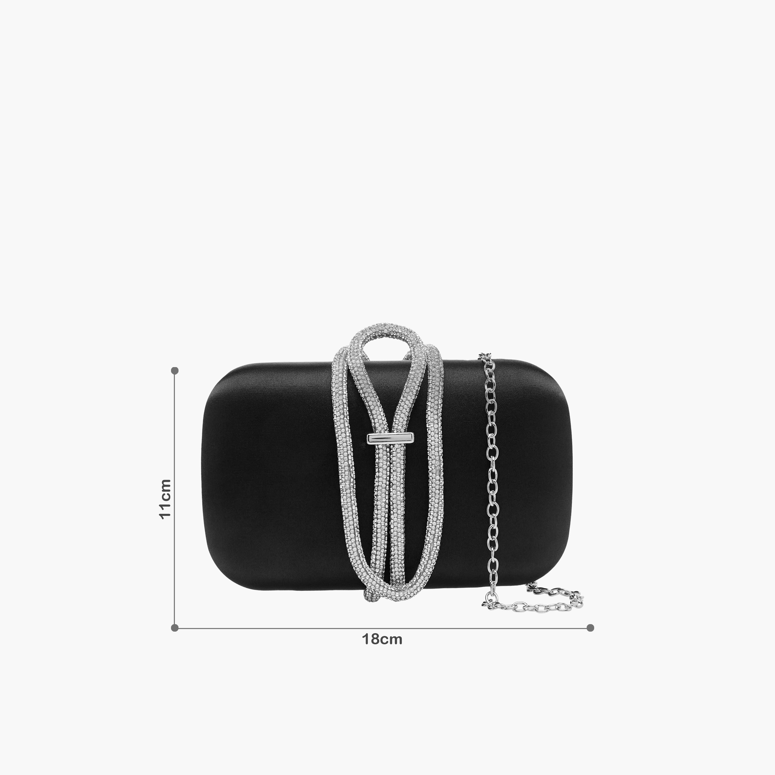Sasha Embellished Clutch with Chain Strap-women-bagsandwallets-handbags-image-3