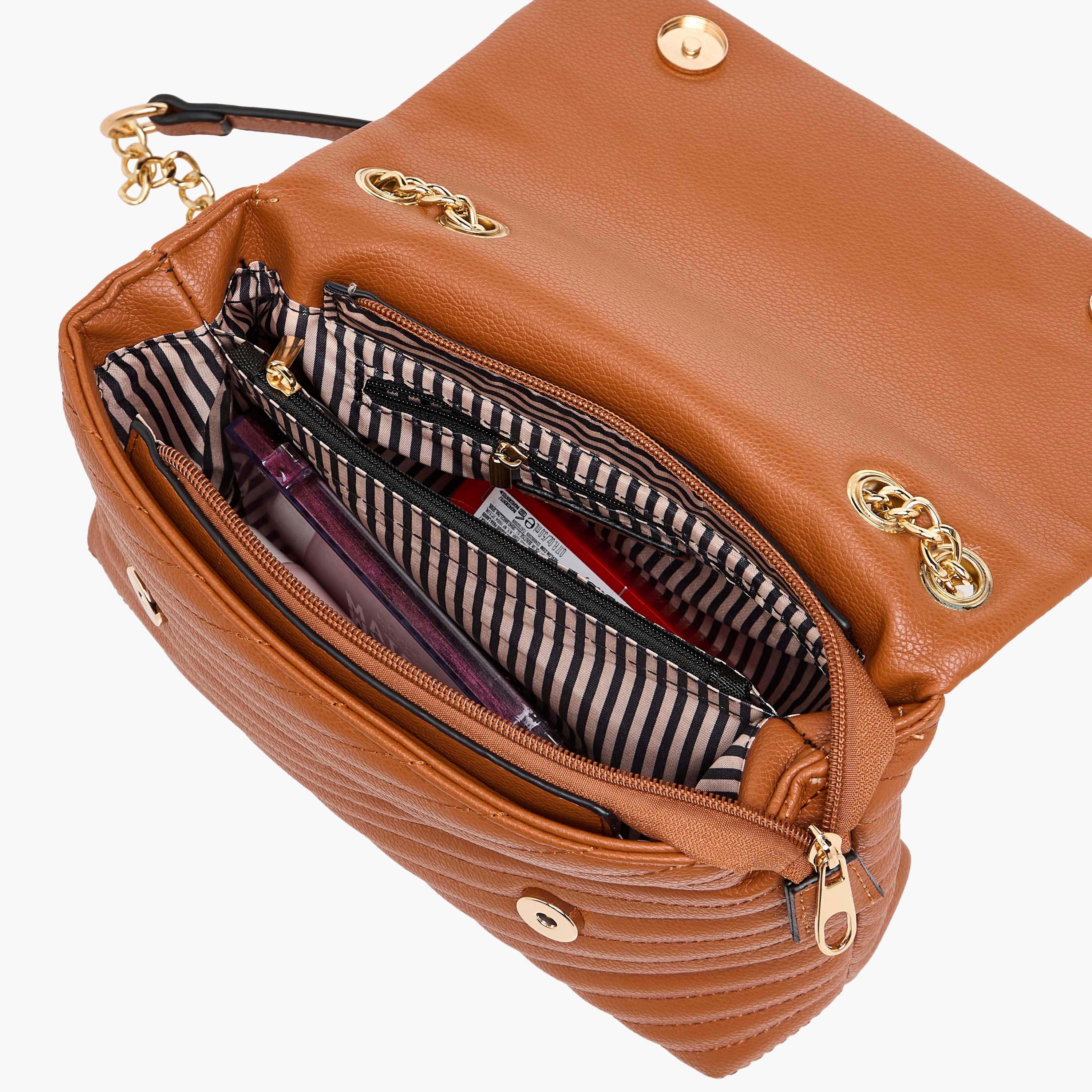 شنطة كروس بودي مبطنة بحزام سلسلة سام من أدور-women-bagsandwallets-handbags-image-8