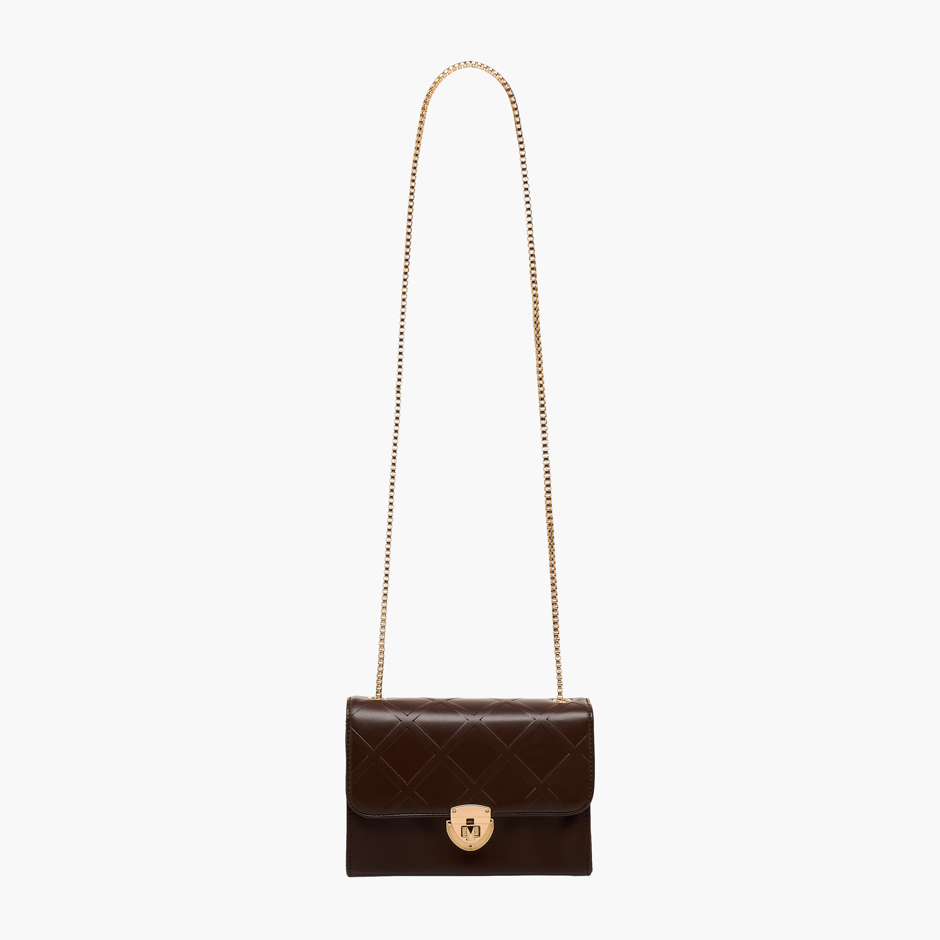Adore Sam Textured Sling Bag with Chain Strap-women-bagsandwallets-handbags-image-3
