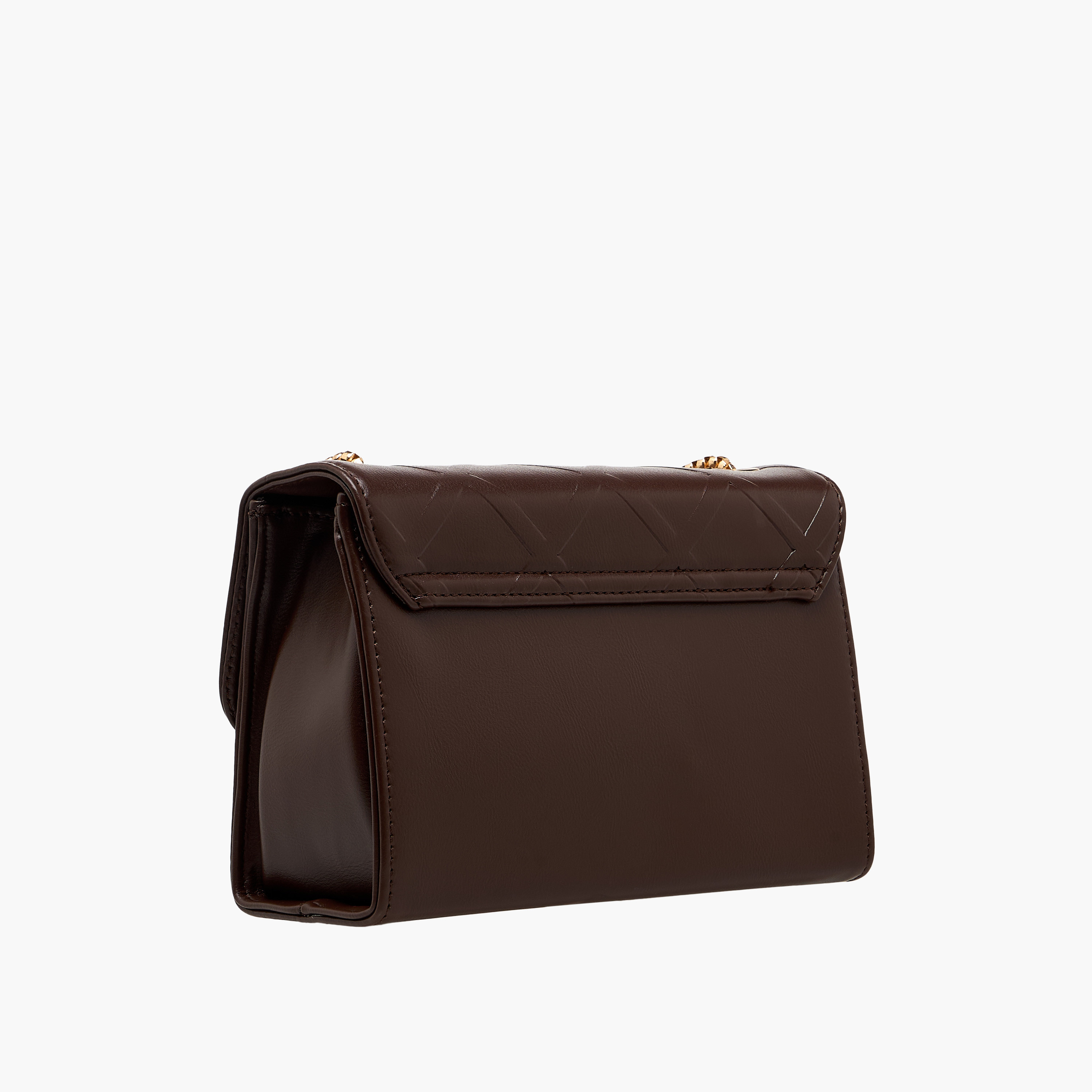 Adore Sam Textured Sling Bag with Chain Strap-women-bagsandwallets-handbags-image-4