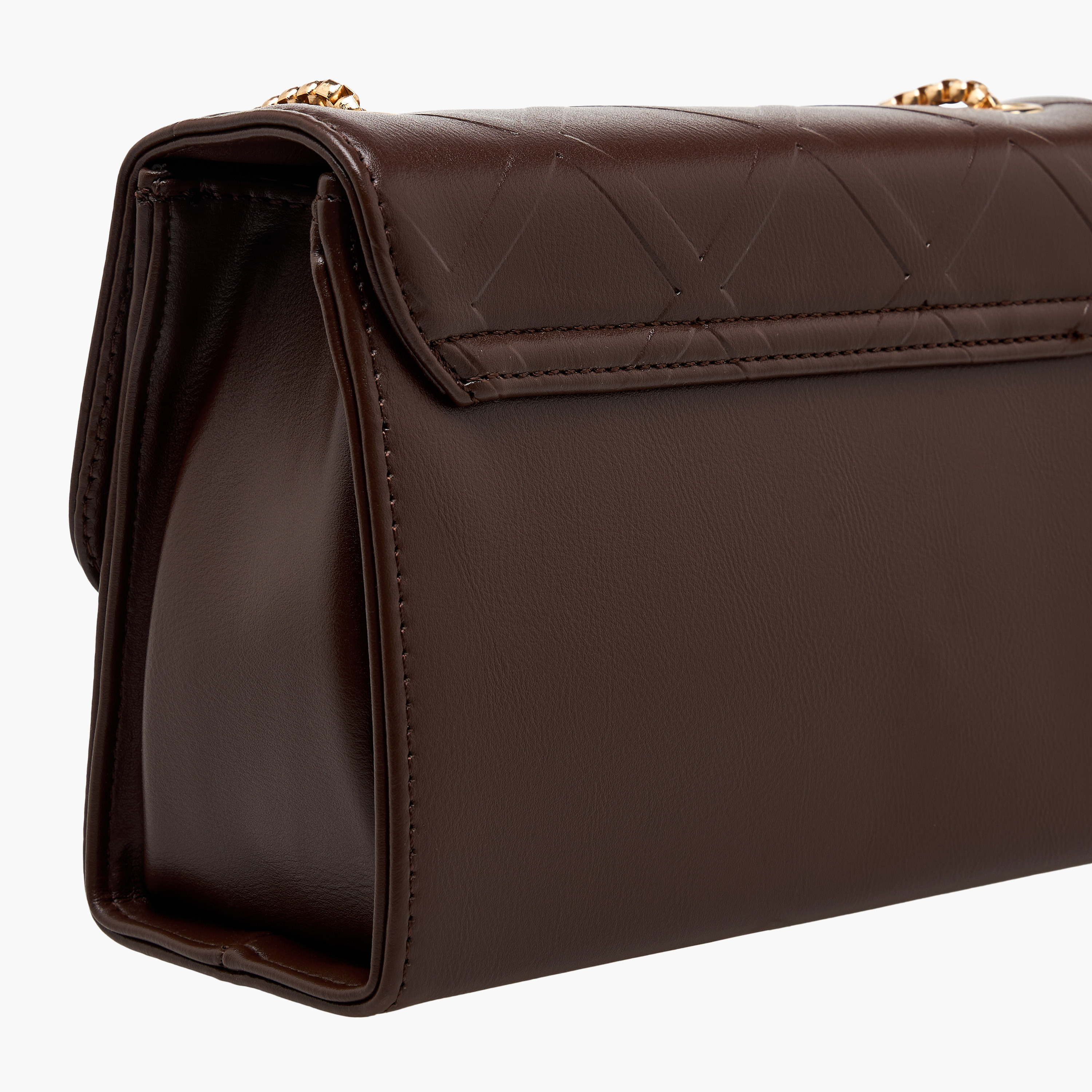 Adore Sam Textured Sling Bag with Chain Strap-women-bagsandwallets-handbags-image-6
