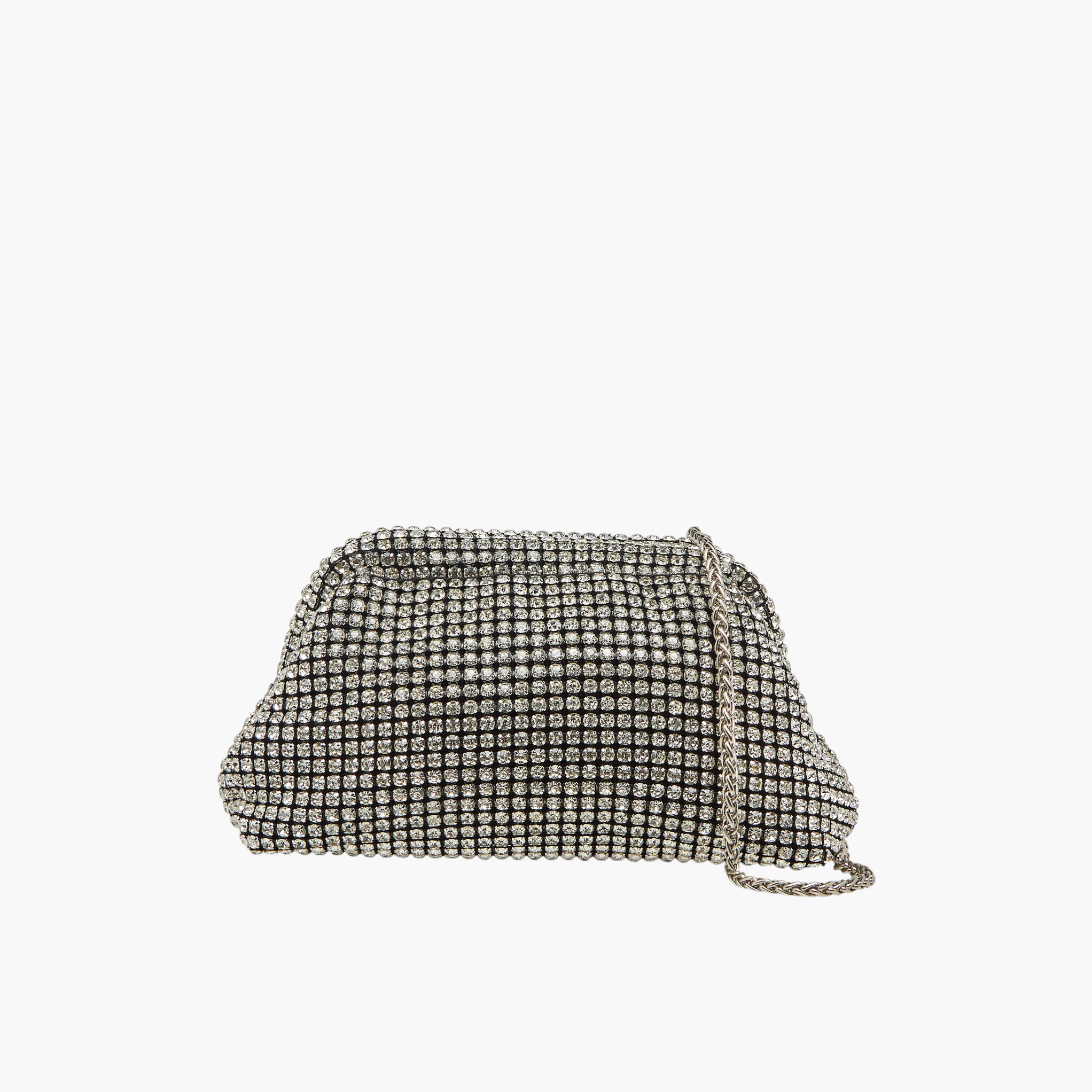 Sasha Embellished Clutch with Detachable Chain Strap-women-bagsandwallets-handbags-image-1