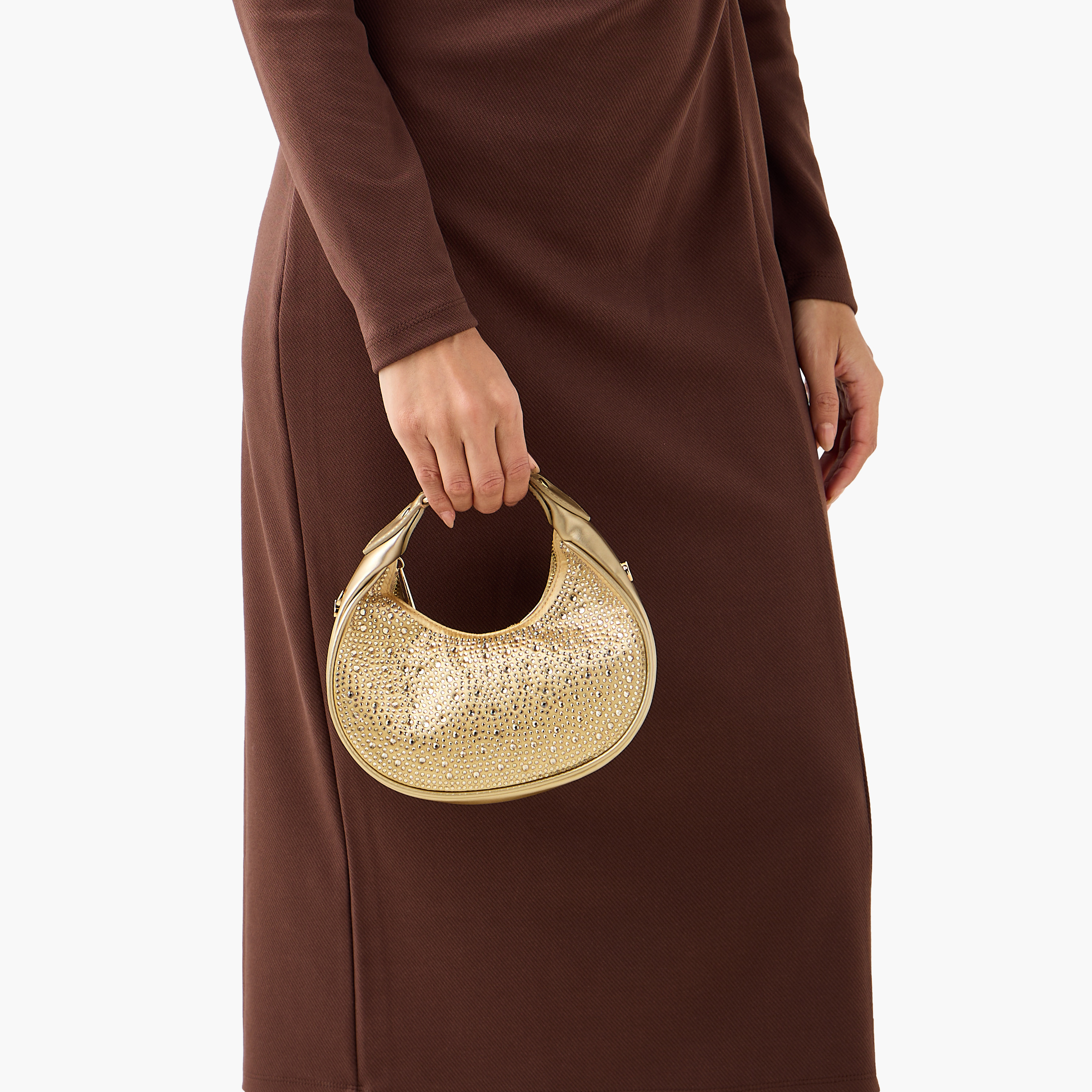 Sasha Embellished Crossbody Bag with Detachable Chain Strap-women-bagsandwallets-handbags-image-2