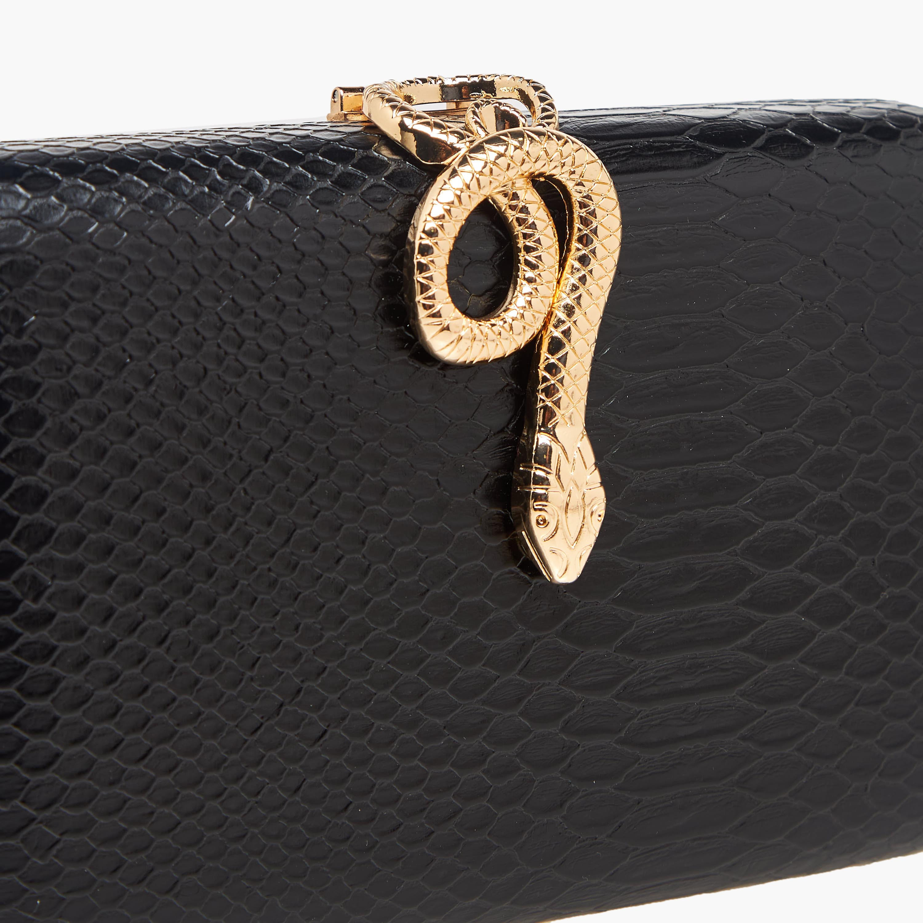 Sasha Textured Clutch with Detachable Chain Strap-women-bagsandwallets-handbags-image-5