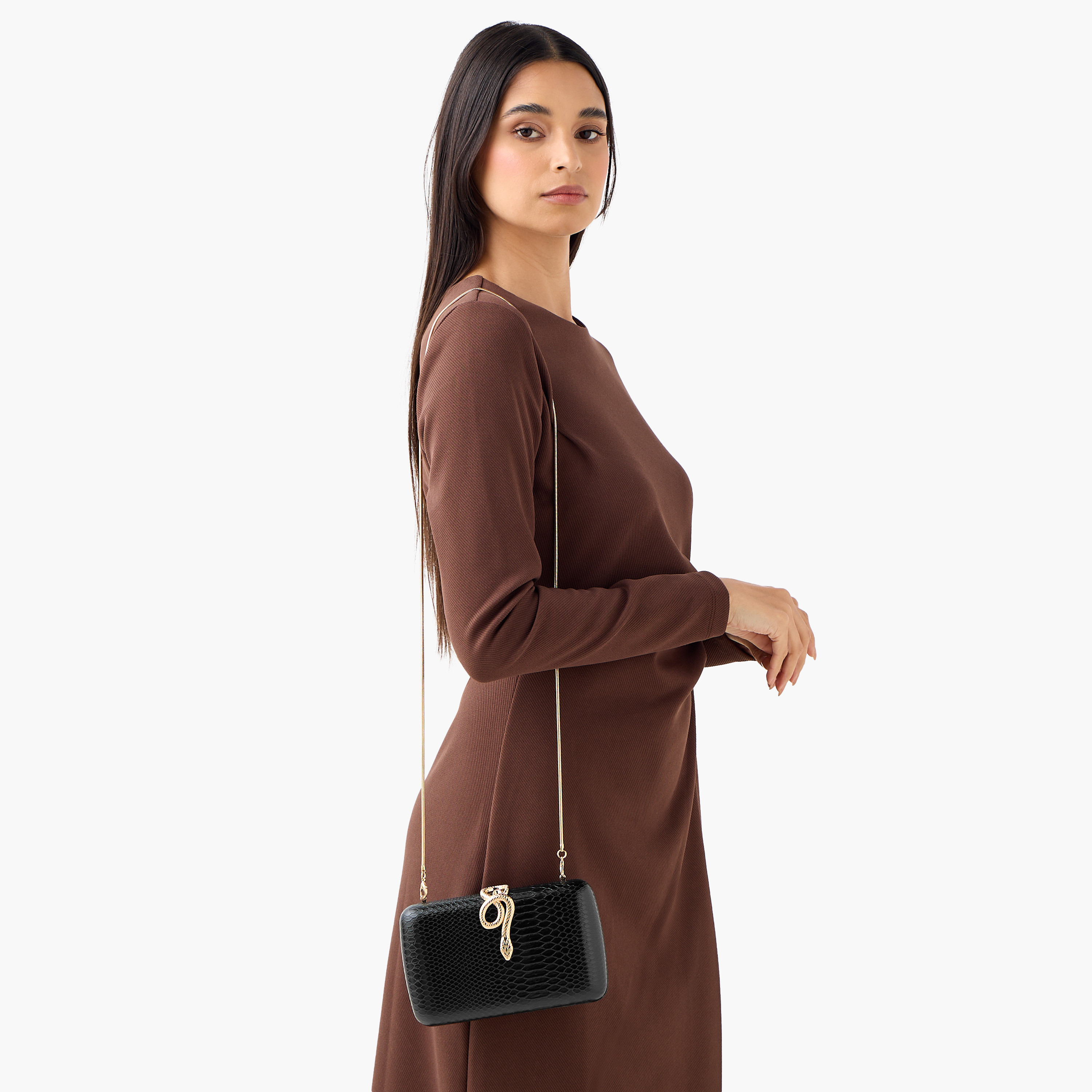 Sasha Textured Clutch with Detachable Chain Strap-women-bagsandwallets-handbags-image-8