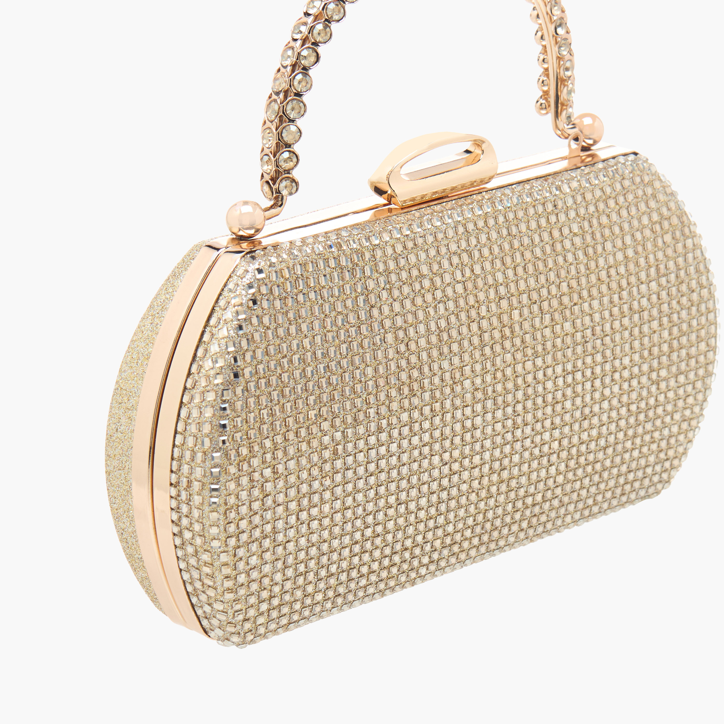 شنطة كلاتش مزينة بحزام سلسلة قابل للفصل من ساشا-women-bagsandwallets-handbags-image-5