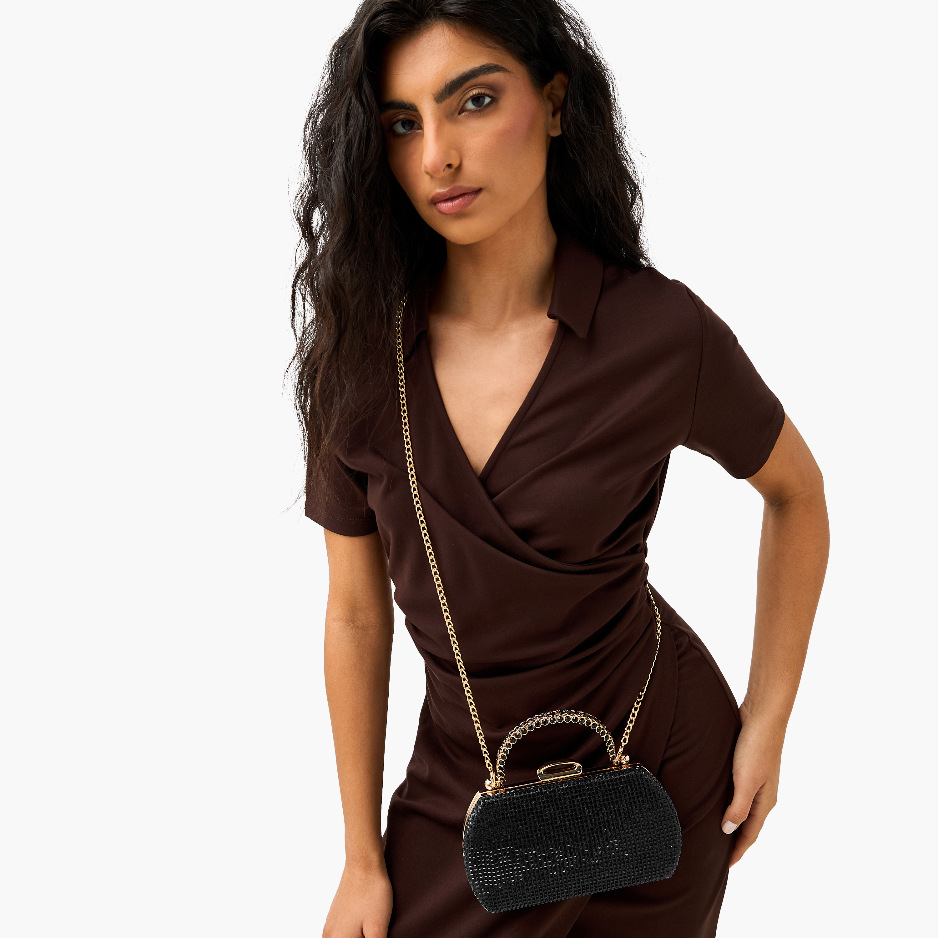 Sasha Embellished Clutch with Detachable Chain Strap-women-bagsandwallets-handbags-image-2