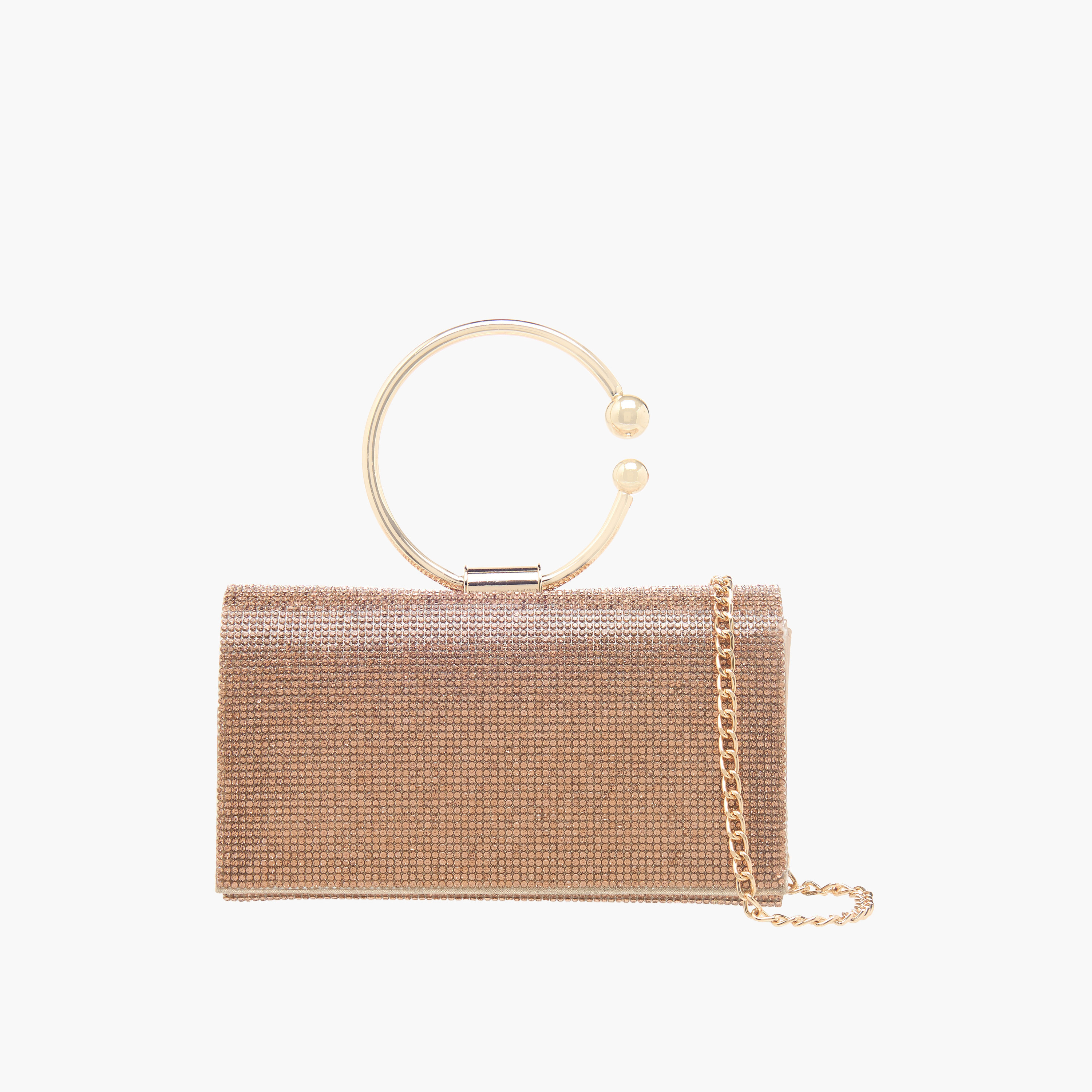 Sasha Embellished Clutch with Detachable Chain Strap-women-bagsandwallets-handbags-image-1