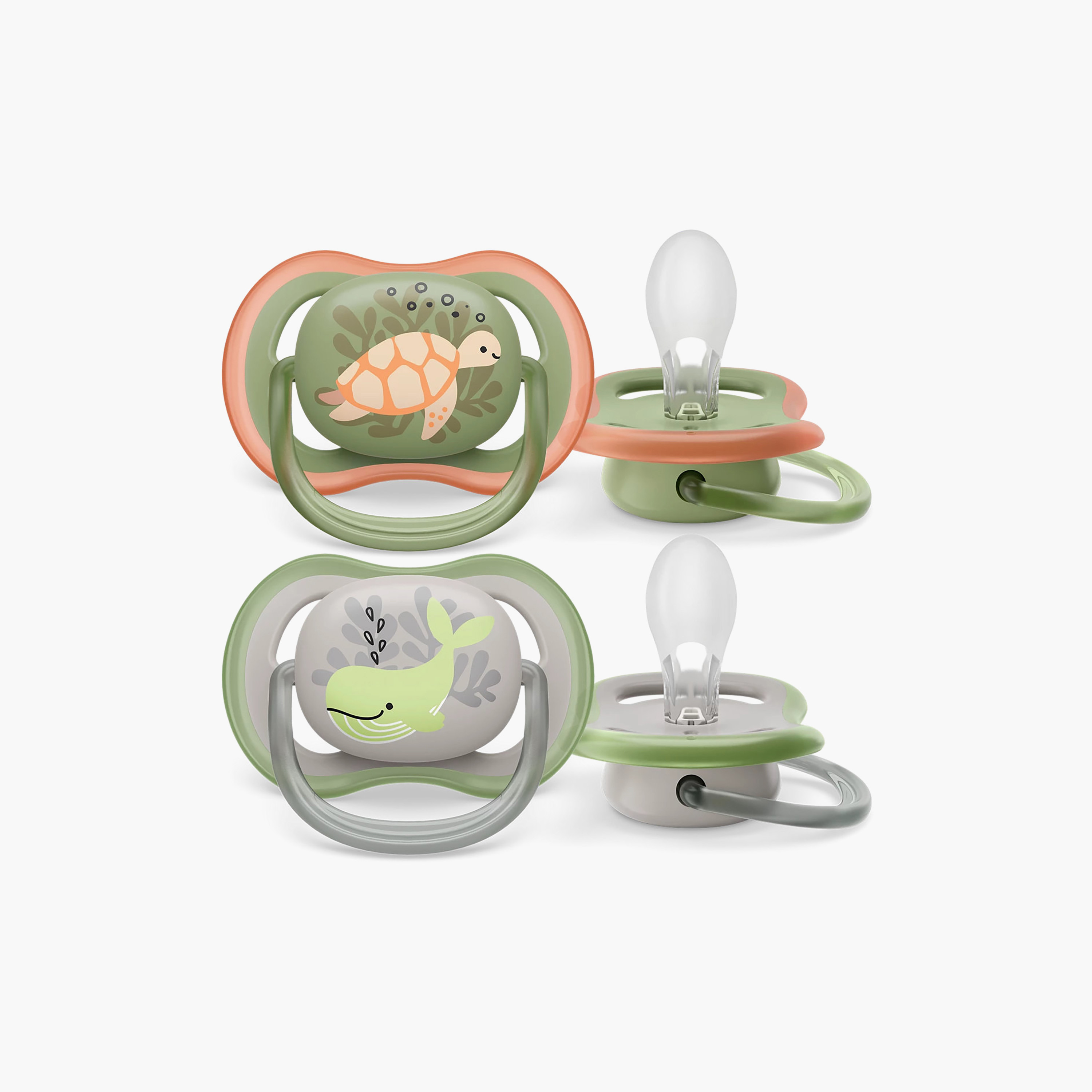Pack of 2 Philips Avent Ultra Air Baby Pacifier with Orthodontic Nipple, 6-18 Months-baby-feeding-pacifiers-image-1