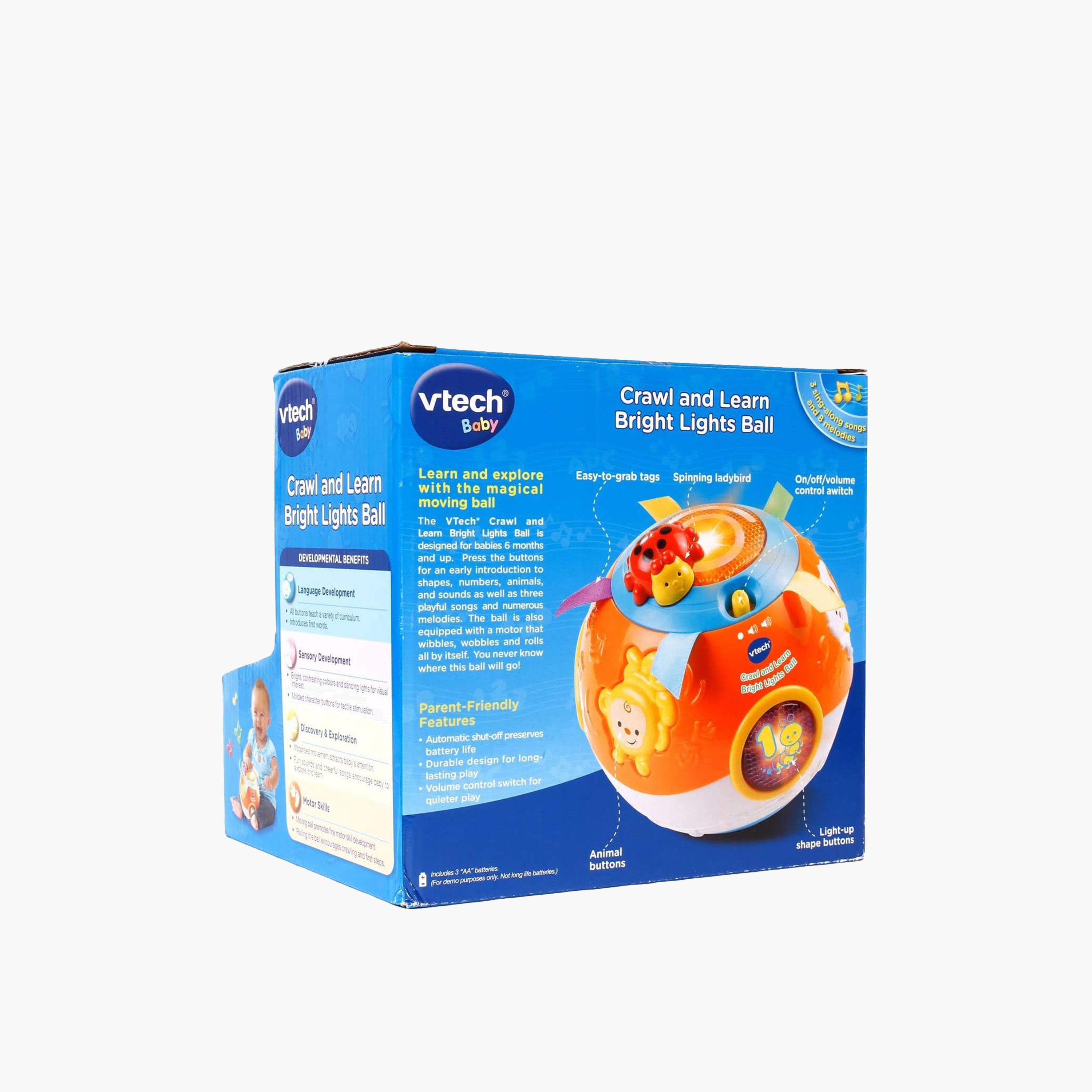 VTech Crawl and Learn Bright Lights Ball Toy-toys-babyandtoddlertoys-learningtoys-image-2