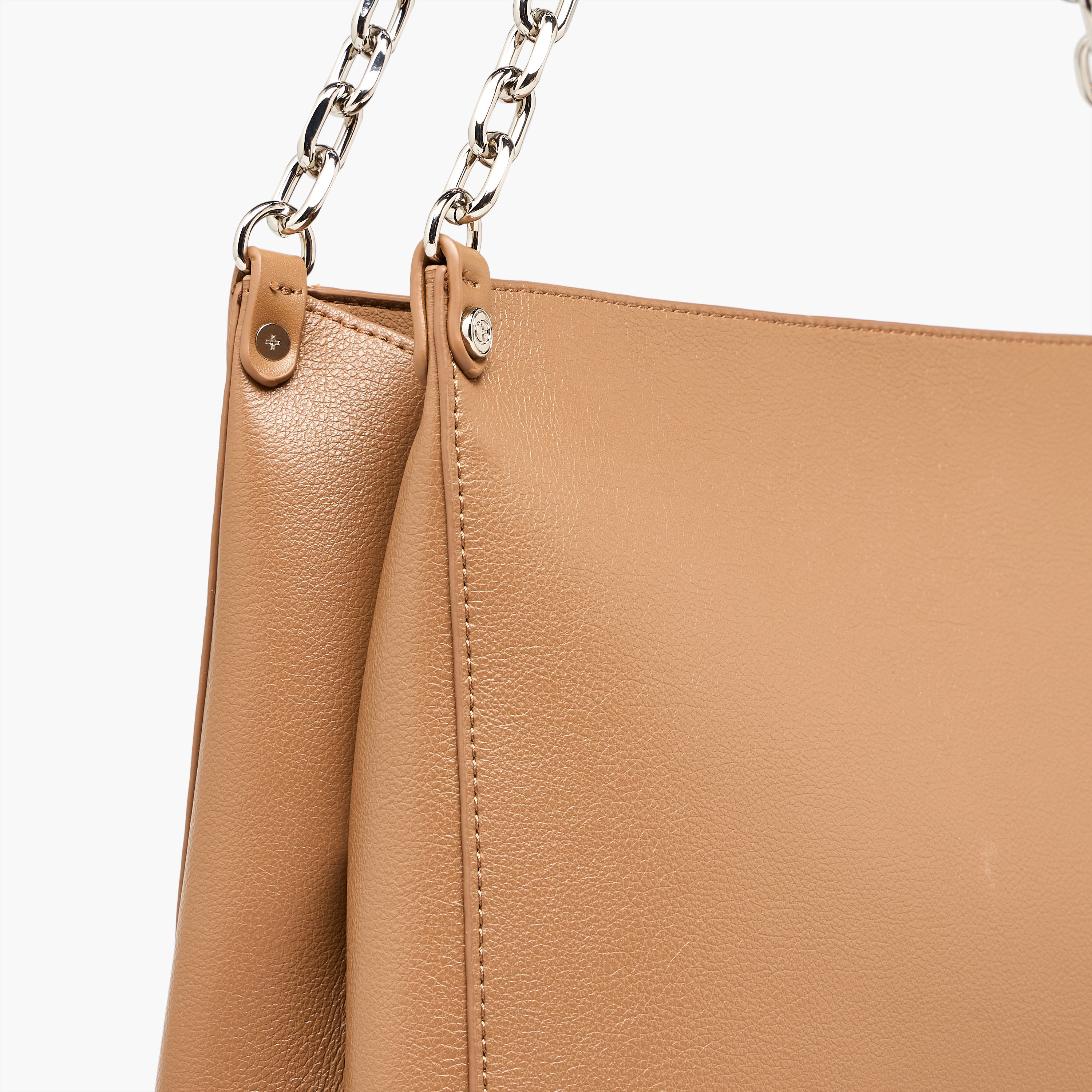 Adore Textured Tote Bag with Zip Closure-women-bagsandwallets-handbags-image-6
