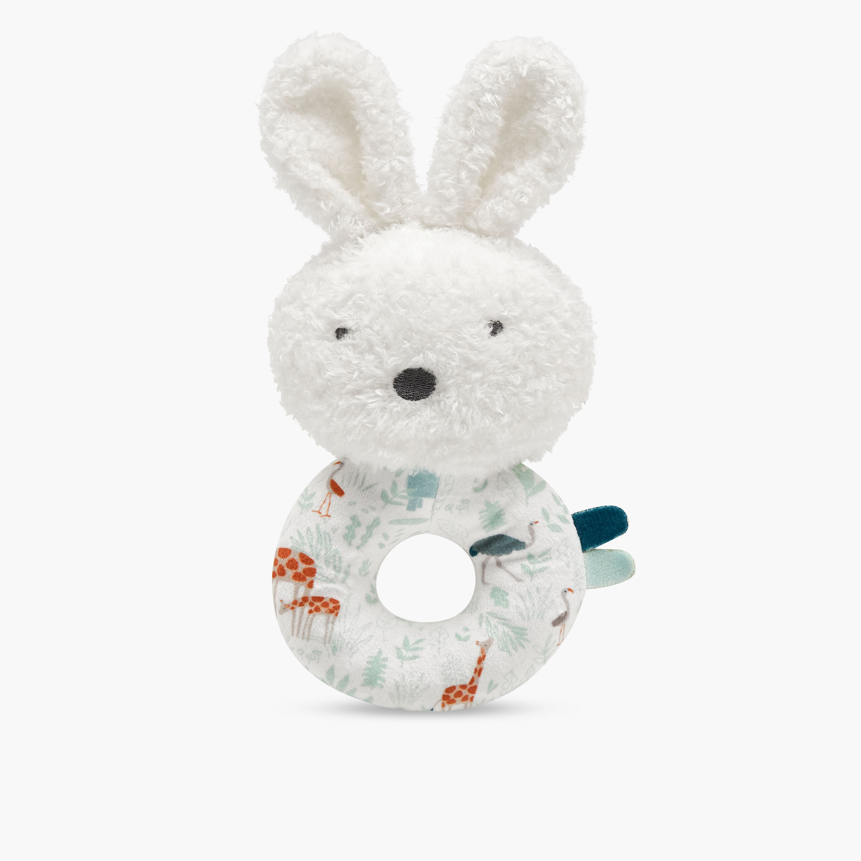 عضاضة وخشخيشة أرنب مخملية من جونيورز-toys-babyandtoddlertoys-rattlesandteethers-image-5