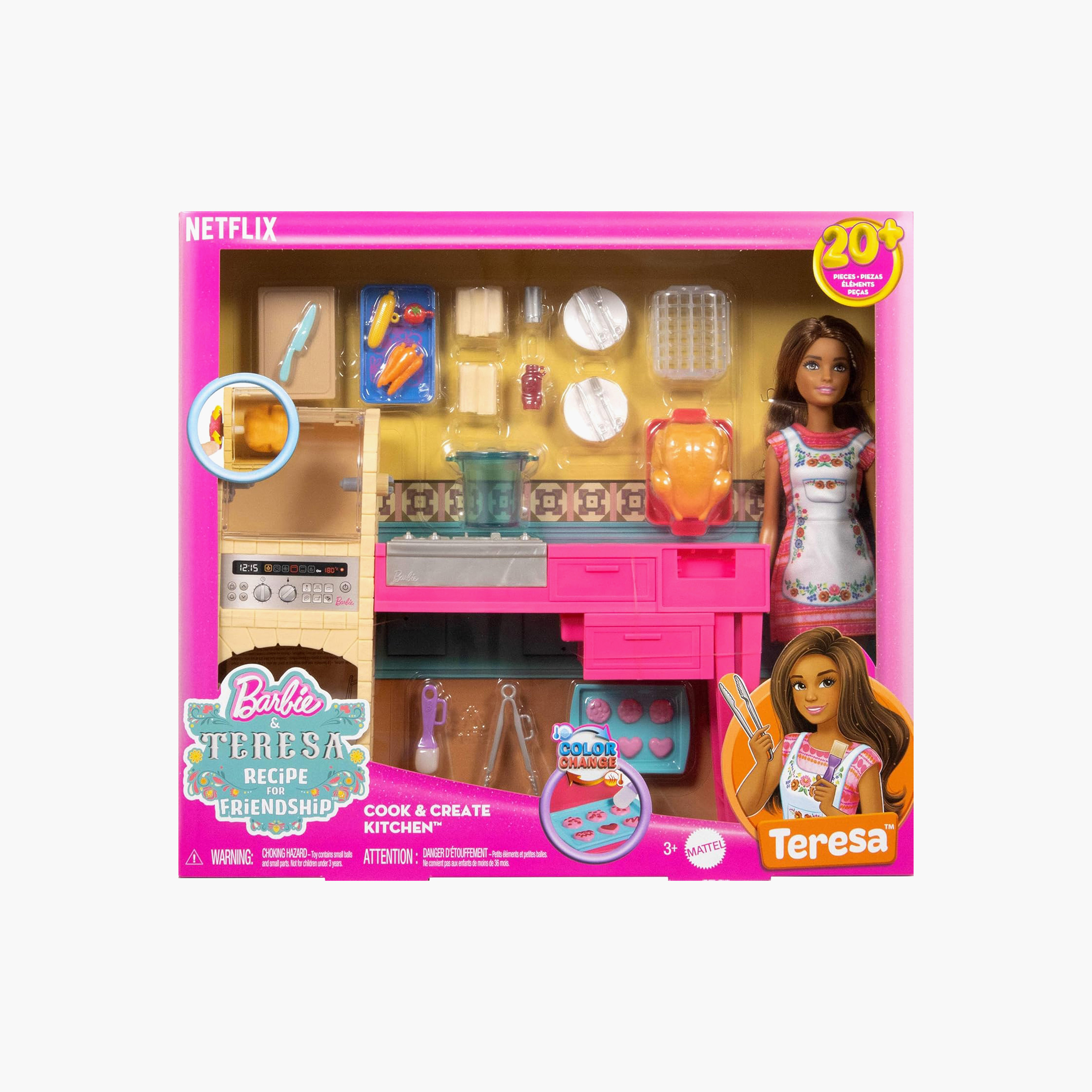 Barbie and Teresa Recipe for Friendship Doll Kitchen Set with Color-Change Cookies and Accessories-toys-dollsandplaysets-dolls-image-6