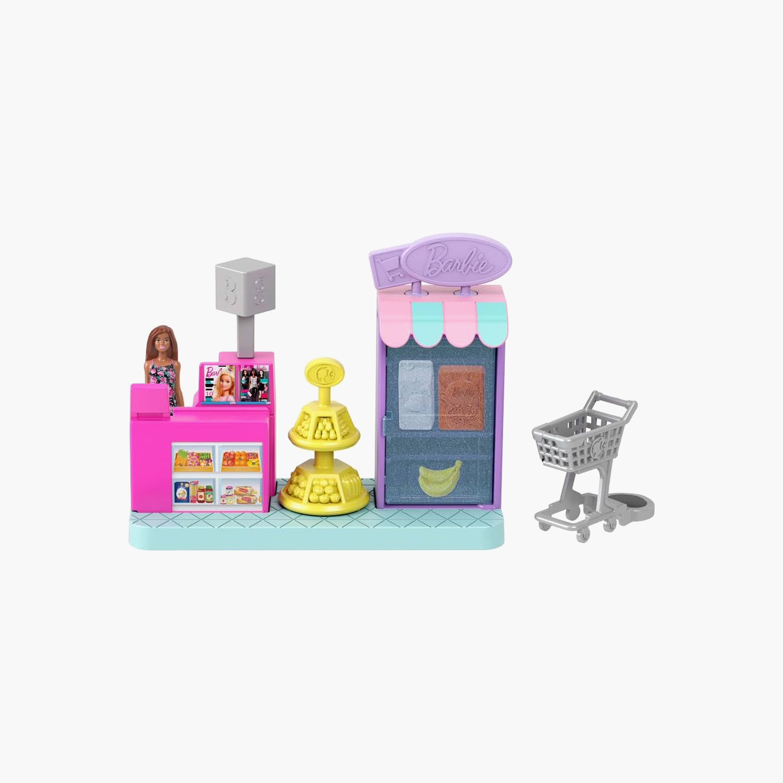 Mini Barbie Land Doll House Set: Dreamhouse with 1.5-inch Doll, Elevator & Pool (Styles May Vary)-toys-dollsandplaysets-dollplaysets-image-1