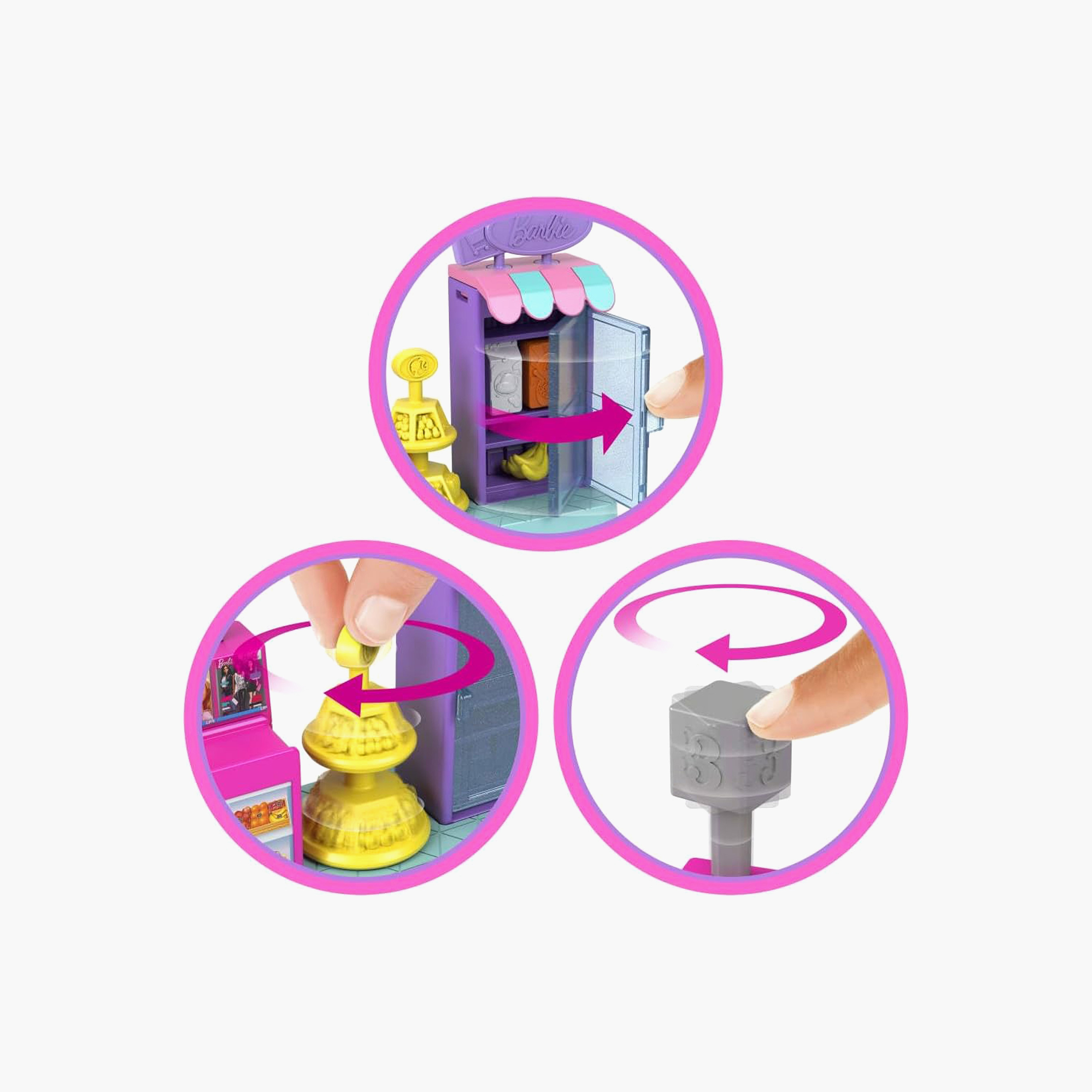 Mini Barbie Land Doll House Set: Dreamhouse with 1.5-inch Doll, Elevator & Pool (Styles May Vary)-toys-dollsandplaysets-dollplaysets-image-3
