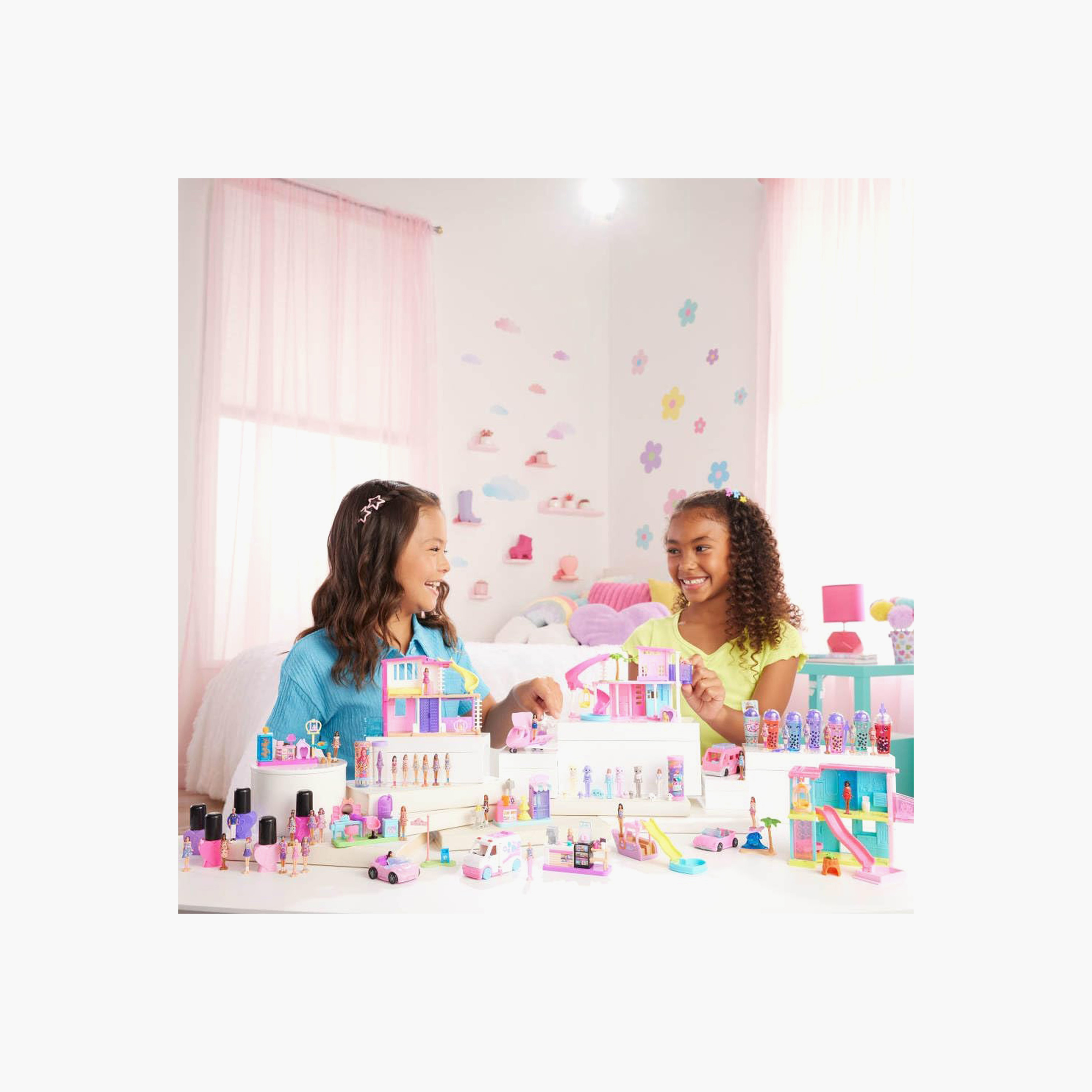 Mini Barbie Land Doll House Set: Dreamhouse with 1.5-inch Doll, Elevator & Pool (Styles May Vary)-toys-dollsandplaysets-dollplaysets-image-5