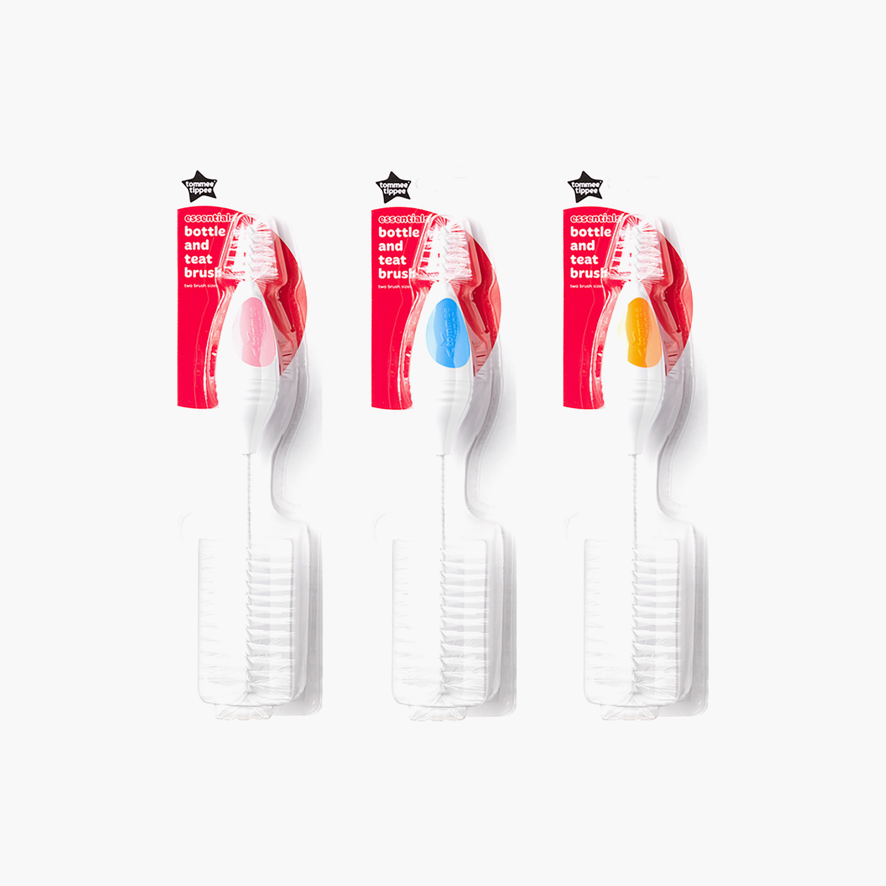 Tommee Tippee 3-Piece Essentials Bottle Brush and Teat Brush Set-baby-feeding-accessories-image-2