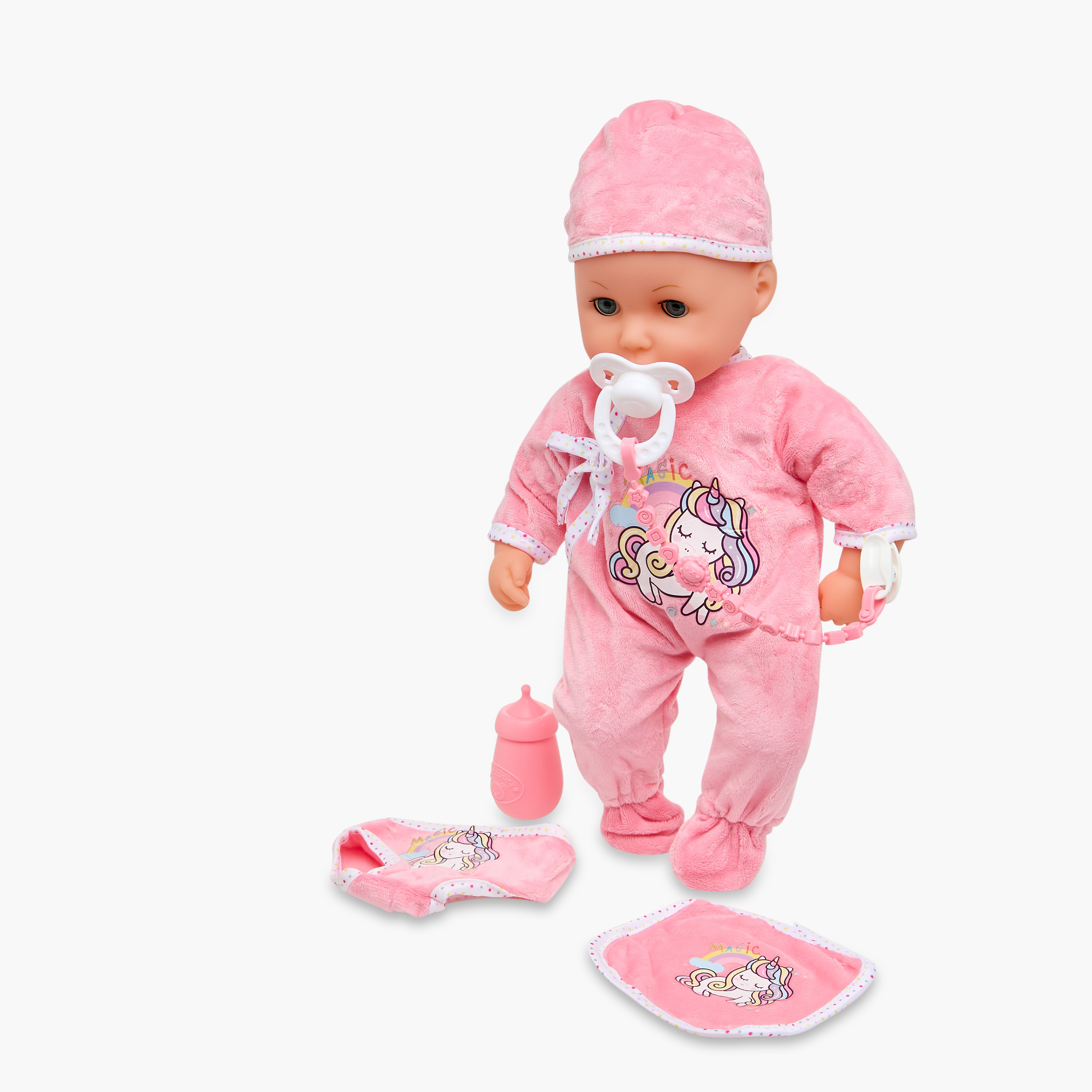 Unicorn Print Baby Doll Playset - 35 cm-toys-dollsandplaysets-dolls-image-1