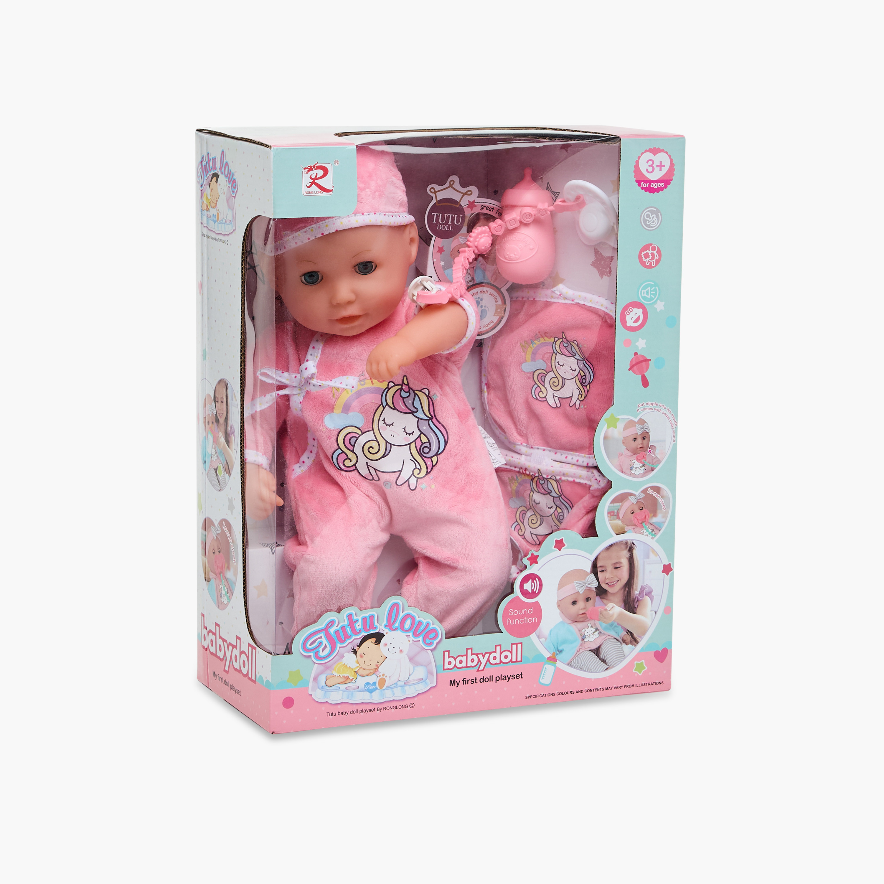 Unicorn Print Baby Doll Playset - 35 cm-toys-dollsandplaysets-dolls-image-6
