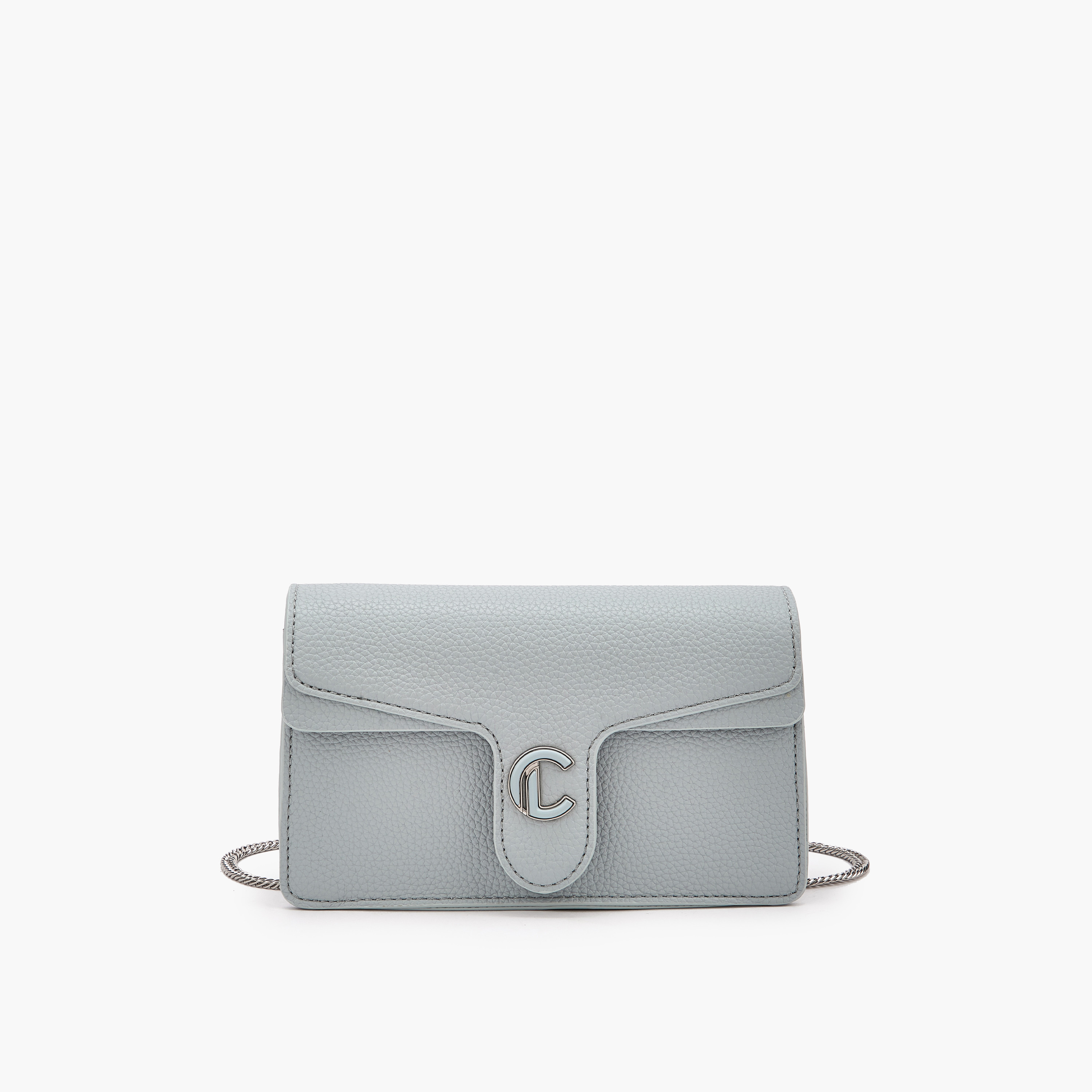 شنطة كروس بودي بارزة الملمس بحزام سلسلة من لو كونفورت-women-bagsandwallets-handbags-image-1