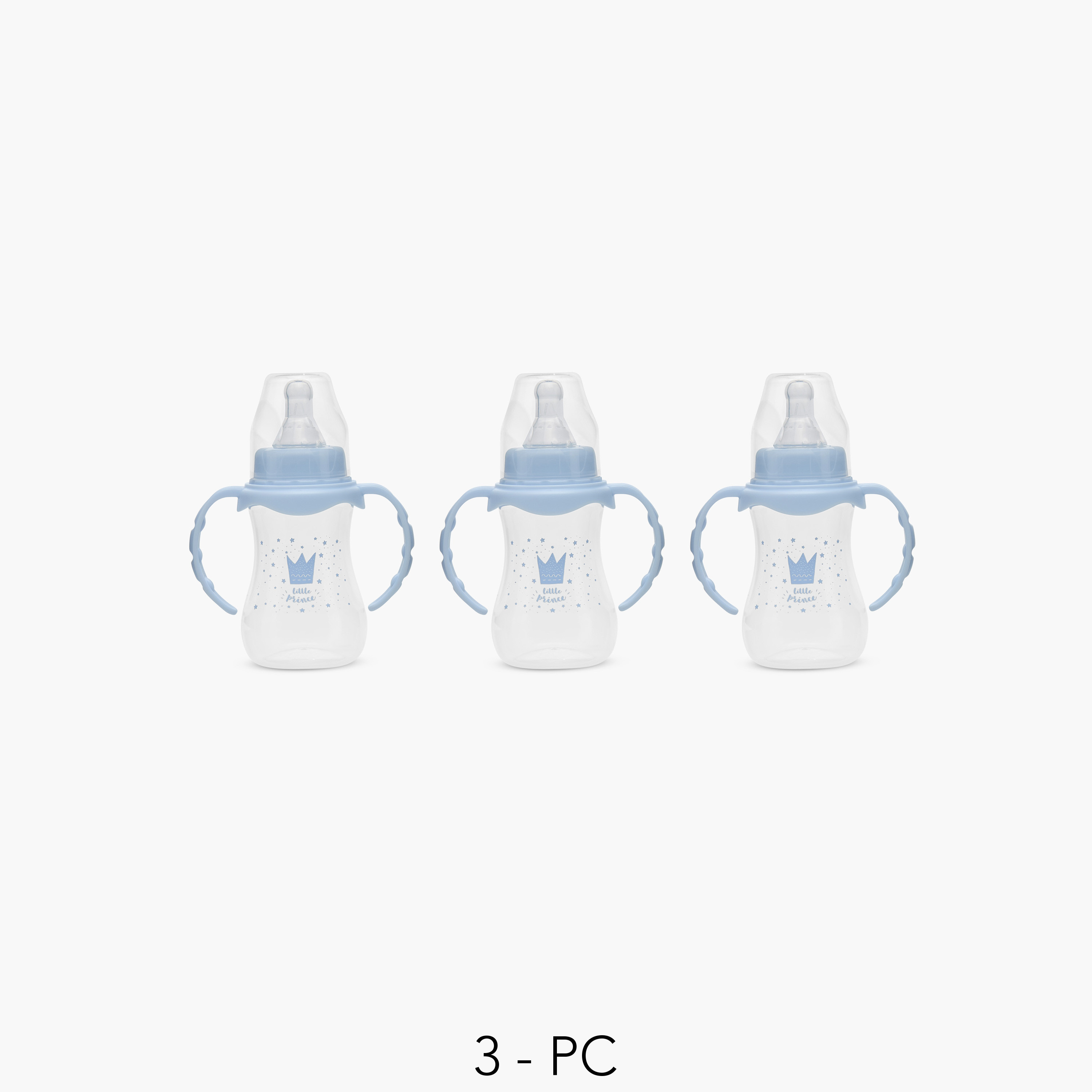 Pack of 3 Juniors Feeding Bottle with Anti-Colic Valve, 3 months+-baby-feeding-feedingbottles-bottlesandteats-image-1