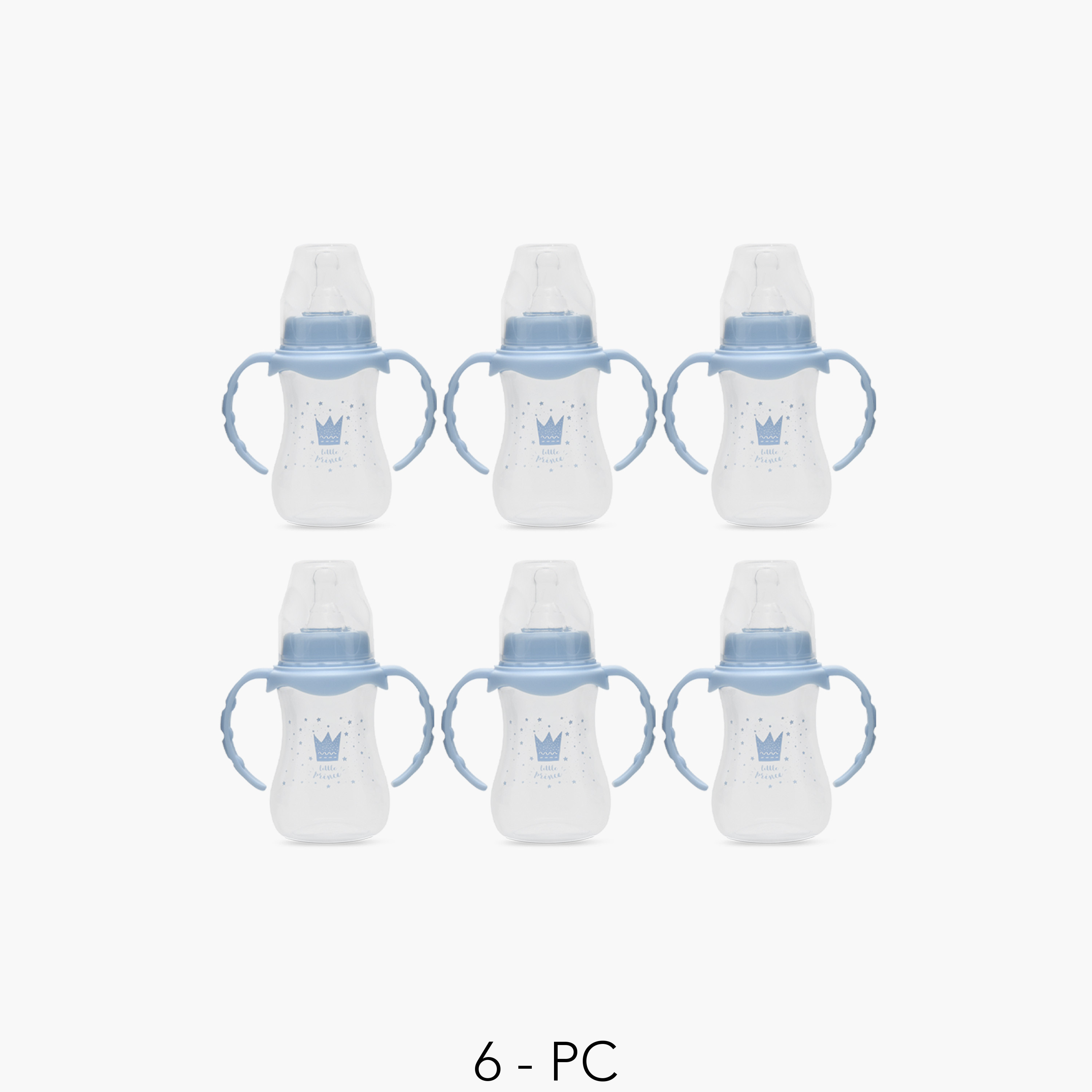 Pack of 6 Juniors Feeding Bottle with Anti-Colic Valve, 3 months+-baby-feeding-feedingbottles-bottlesandteats-image-1