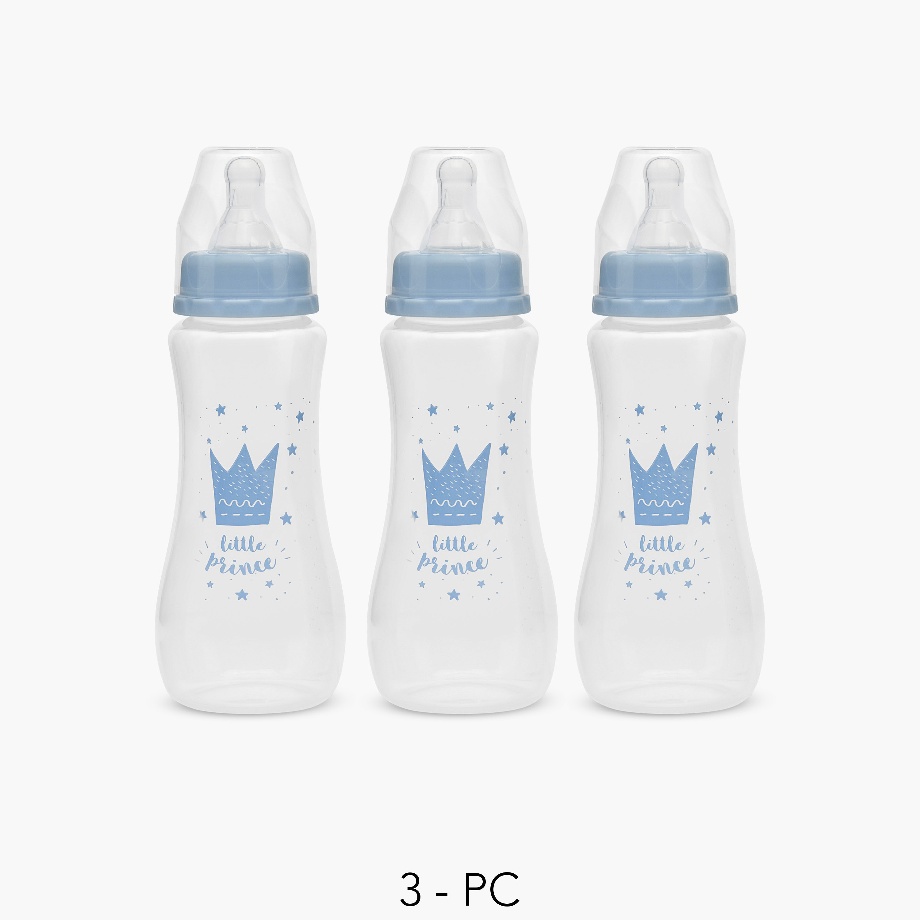 Pack of 3 Juniors Feeding Bottle with Anti-Colic Valve, 3 months+-baby-feeding-feedingbottles-bottlesandteats-image-1
