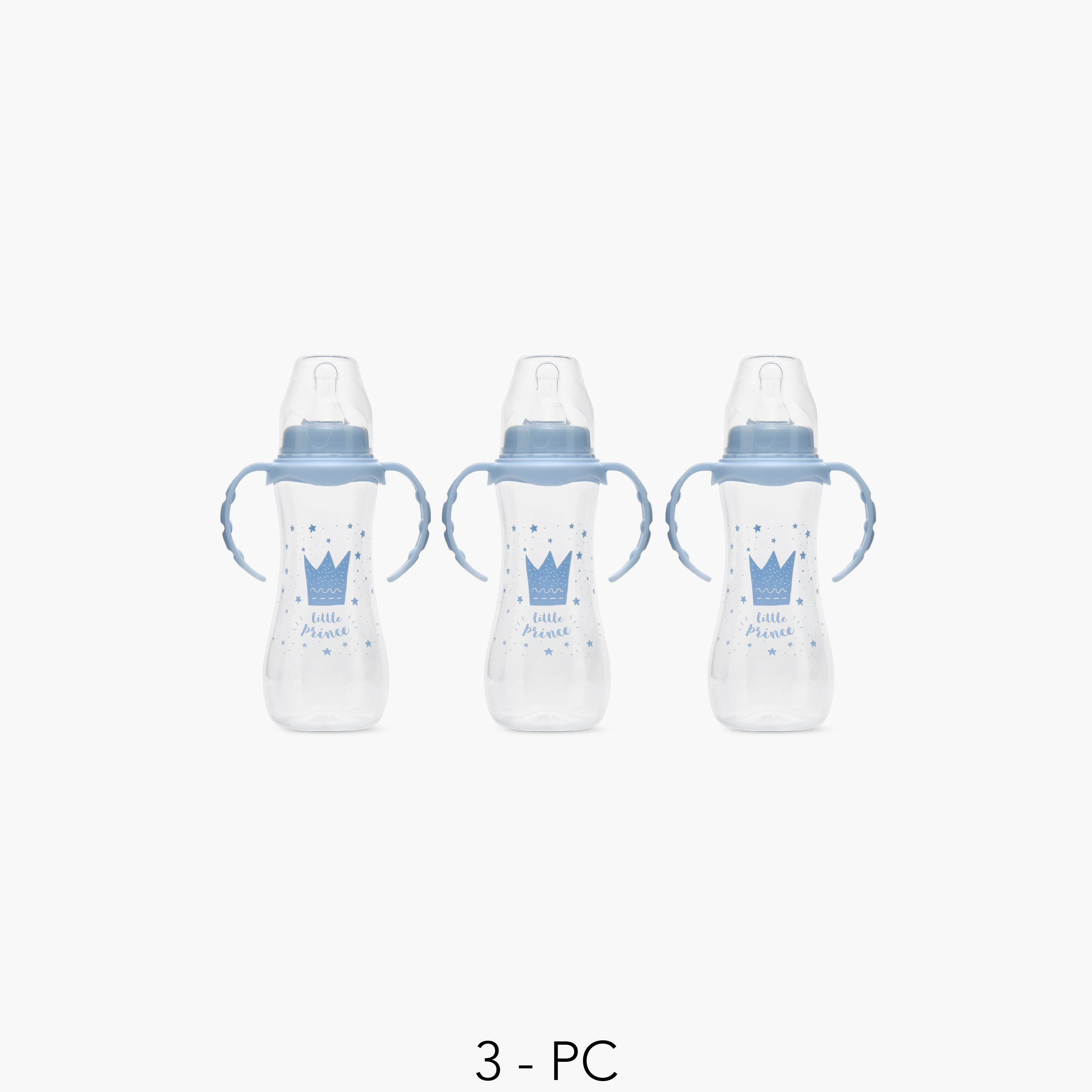 Pack of 3 Juniors Feeding Bottle with Anti-Colic Valve, 3 months+-baby-feeding-feedingbottles-bottlesandteats-image-1