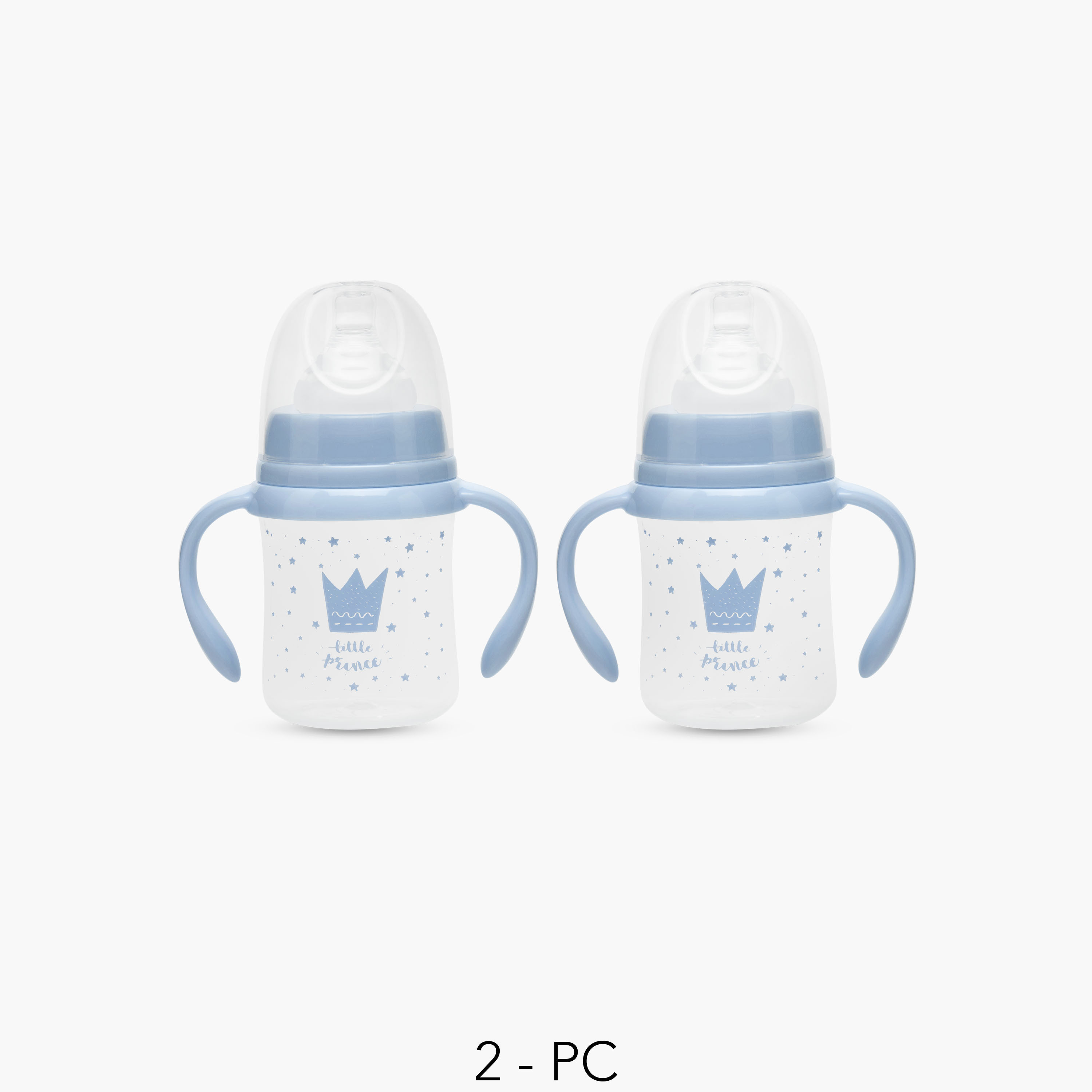 Pack of 2 Juniors Feeding Bottle with Handle, 3 months+-baby-feeding-feedingbottles-bottlesandteats-image-1