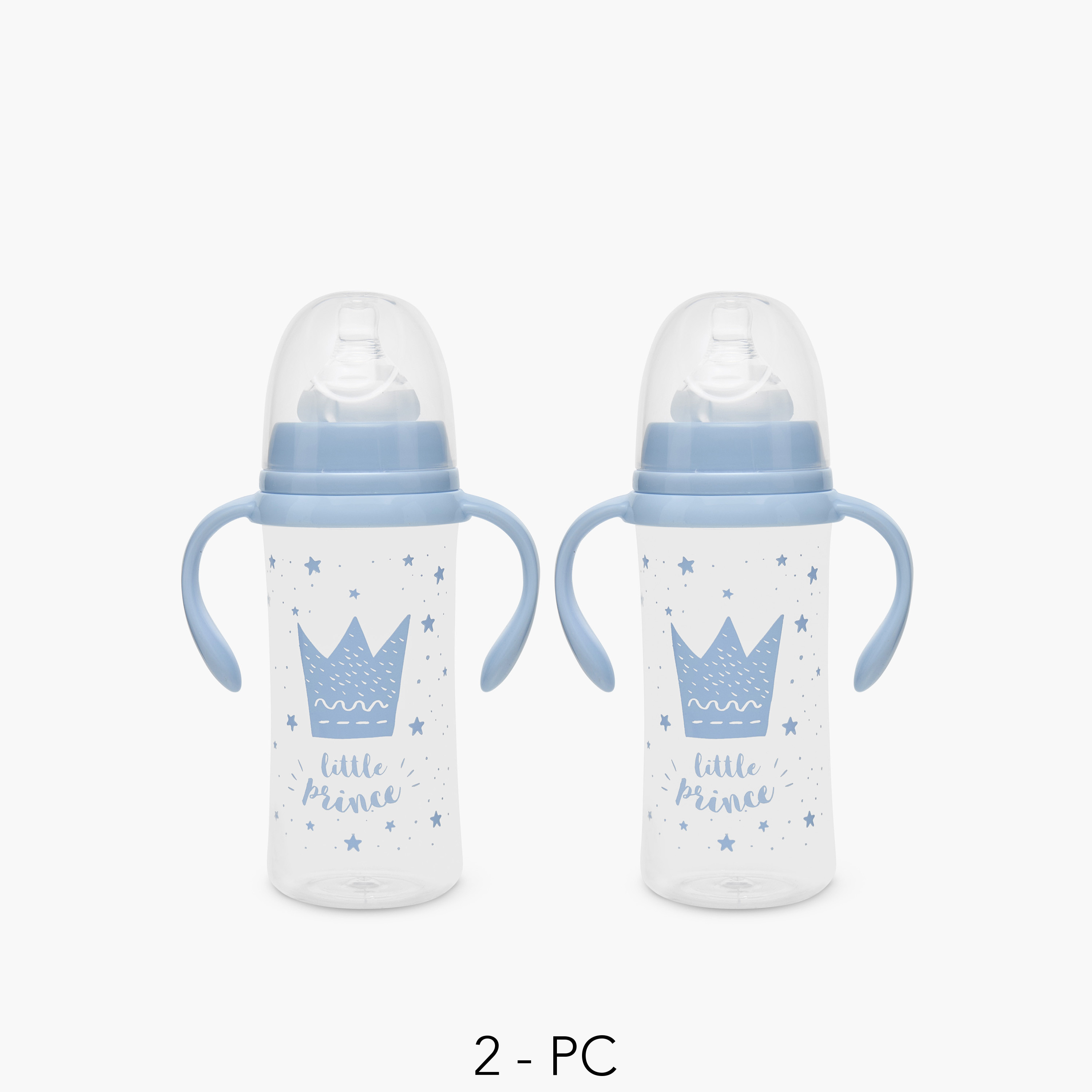 Pack of 2 Juniors Feeding Bottle with Silicone Teat, 3 months+-baby-feeding-feedingbottles-bottlesandteats-image-1