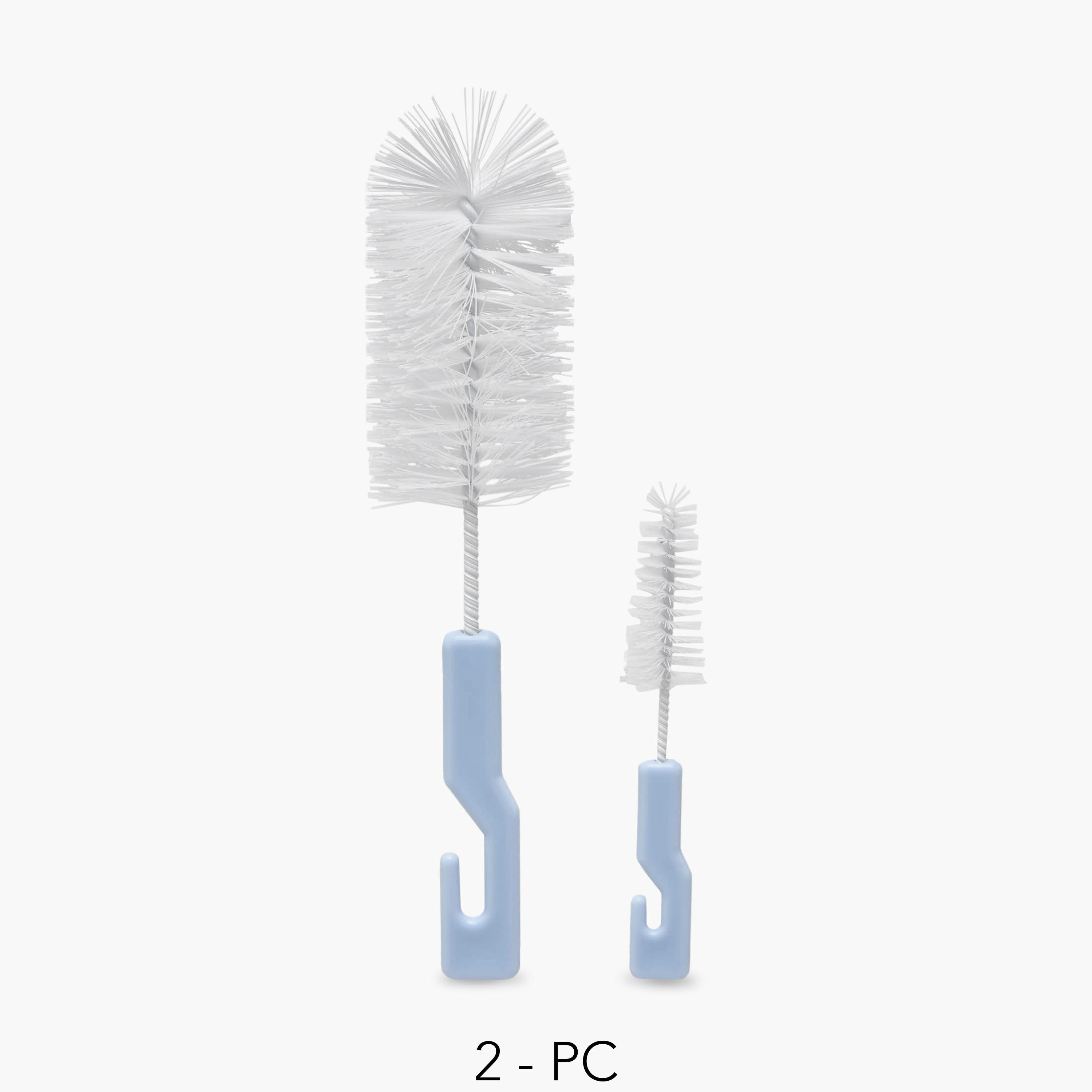 Pack of 2 Juniors Bottle and Nipple Cleaning Brush with Hook Handle-baby-feeding-accessories-image-1